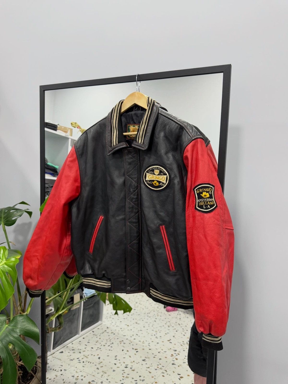 Other Gringo vintage leather varsity jacket size L Size US L / EU 52-54 / 3 - 1 Thumbnail
