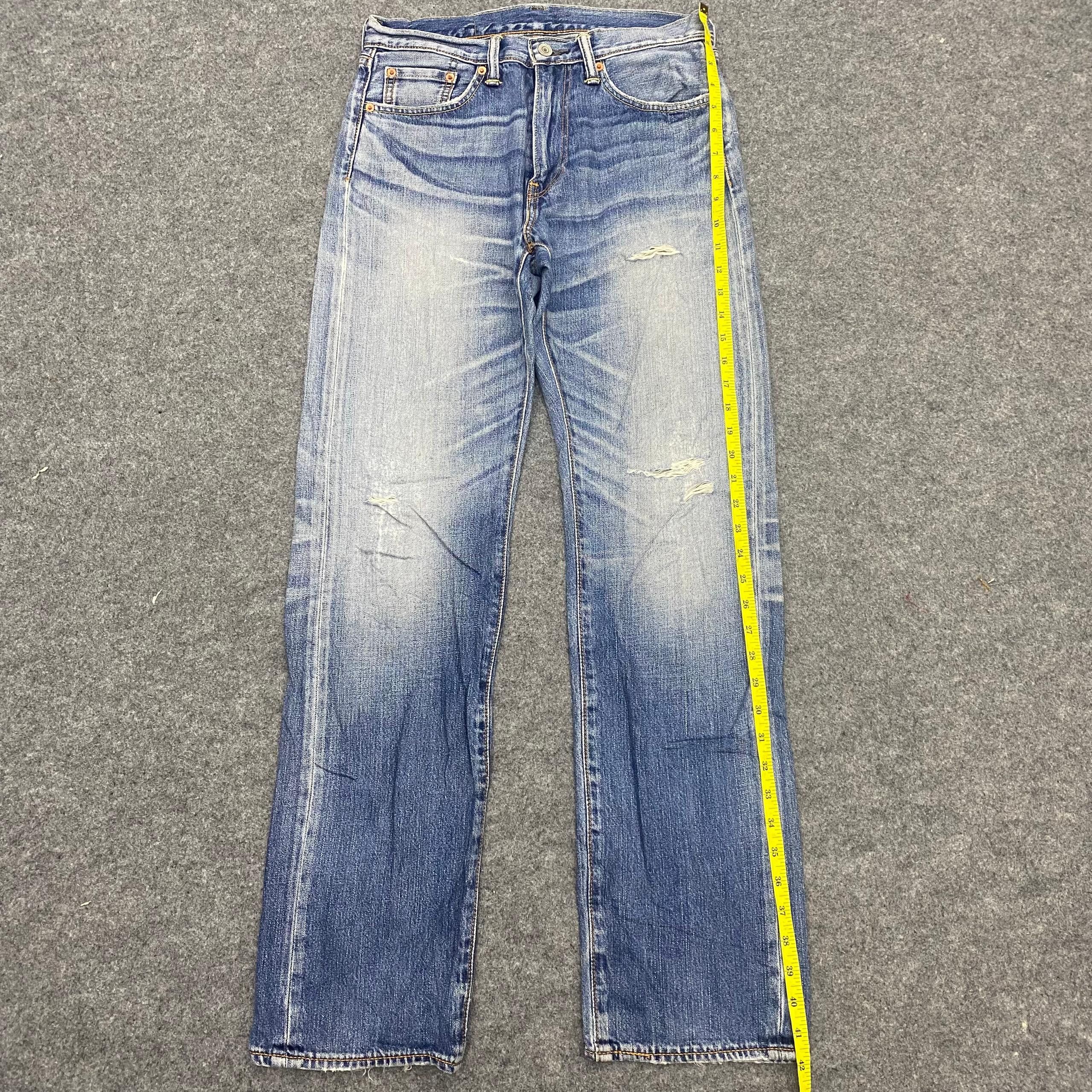 Levi's 💥Best Offer💥Vintage Levis 505 Distressed Denim Size US 30 / EU 46 - 2 Thumbnail