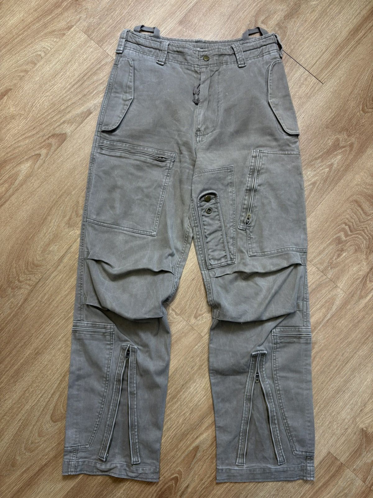 Vintage Bondage Khaki Green Technical Cargo Pants (32x30)
