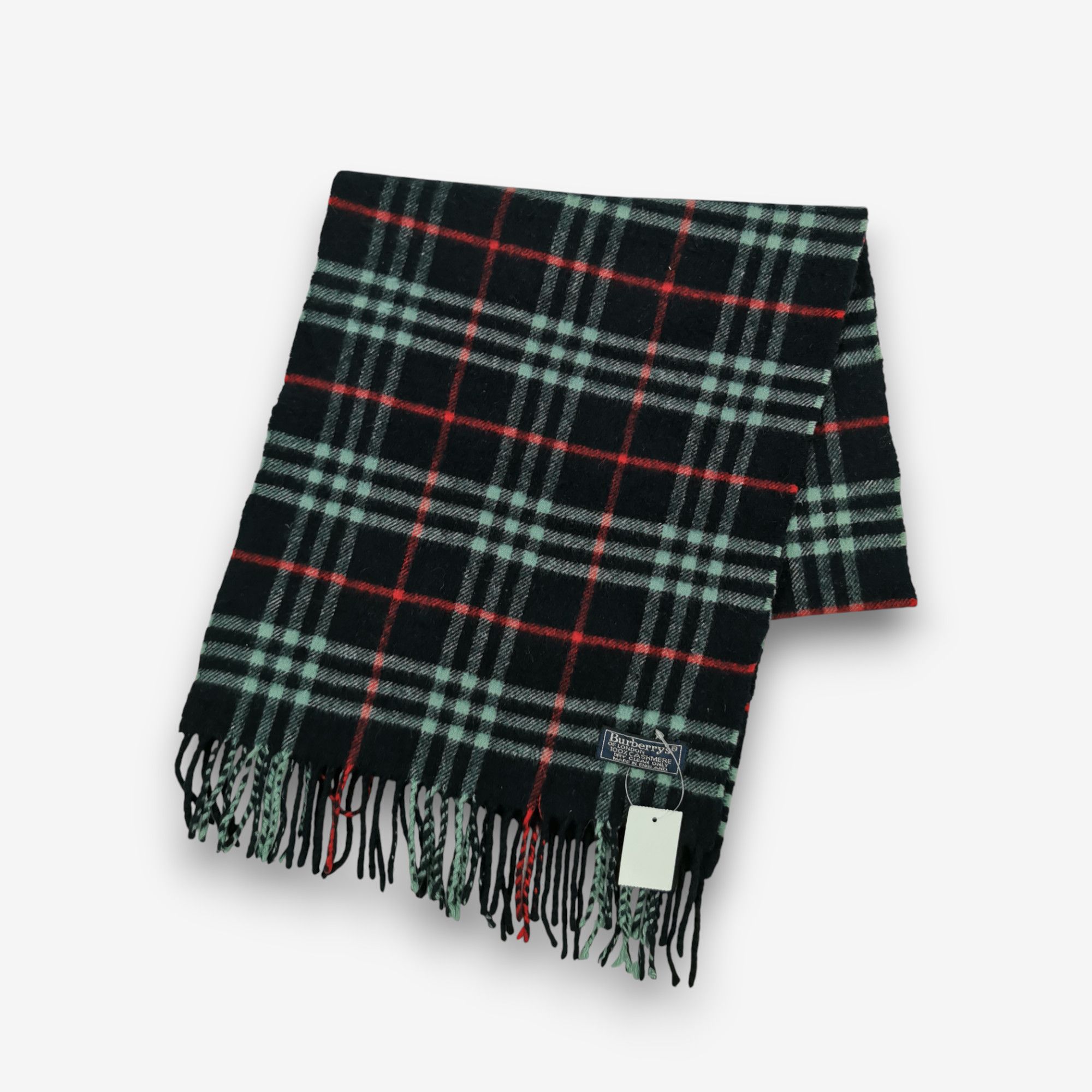Burberry Vintage Burberry Scarf Wool Fringe Neckwear Winter Scarves Size ONE SIZE - 1 Thumbnail