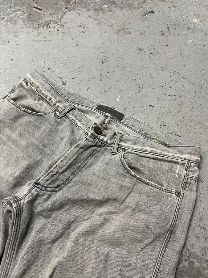 Acne Studios 2000s Acne Studios Max Clay Grey Slim Riped Denim Jeans Size US 32 / EU 48 - 6 Thumbnail