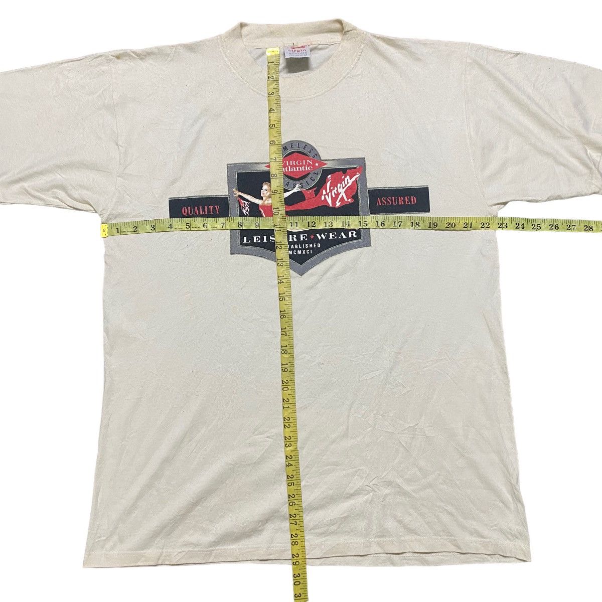 Vintage Vintage Virgin Atlantic Shirt Size US L / EU 52-54 / 3 - 11 Thumbnail