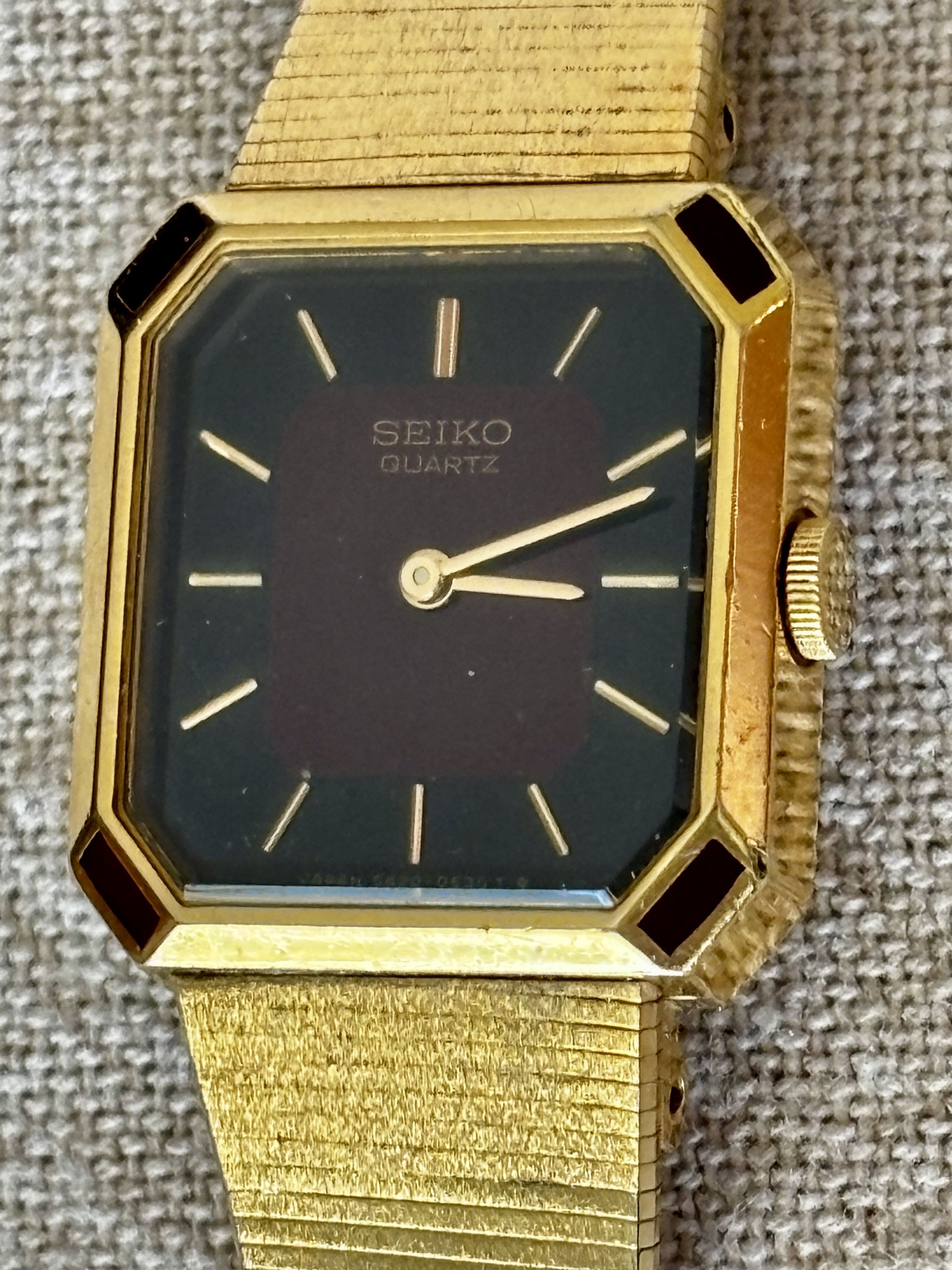 Seiko Vintage 1980’s SGP Silver Gold Plated Octagonal ladies watch Working ❌SOLD❌ Seiko Octagon Quartz – Full Original Vintage from  main image 3