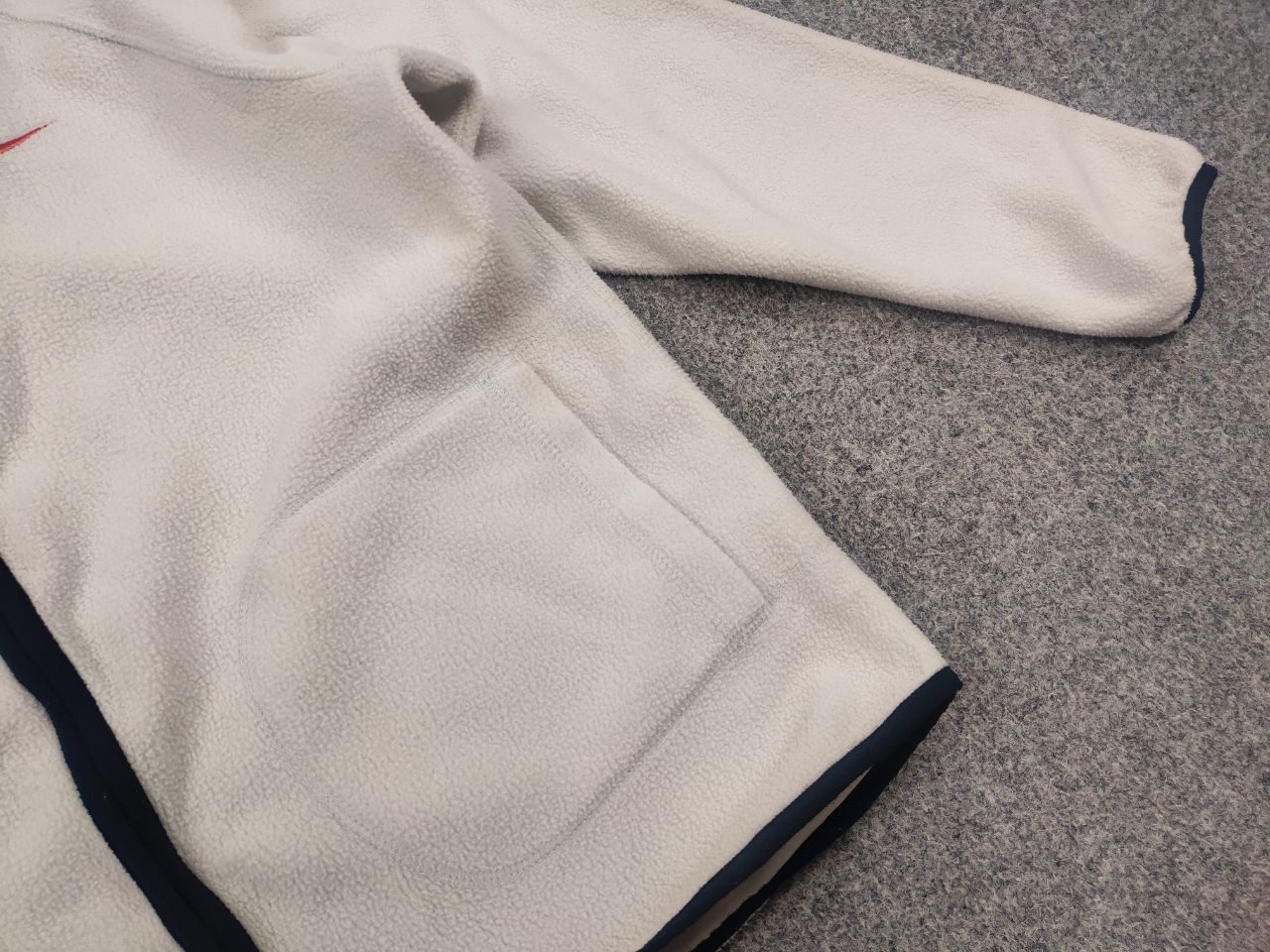 Nike Vintage Y2K Style Nike fleece Pullover zip Pocket Jacket Size L / US 10 / IT 46 - 9 Thumbnail