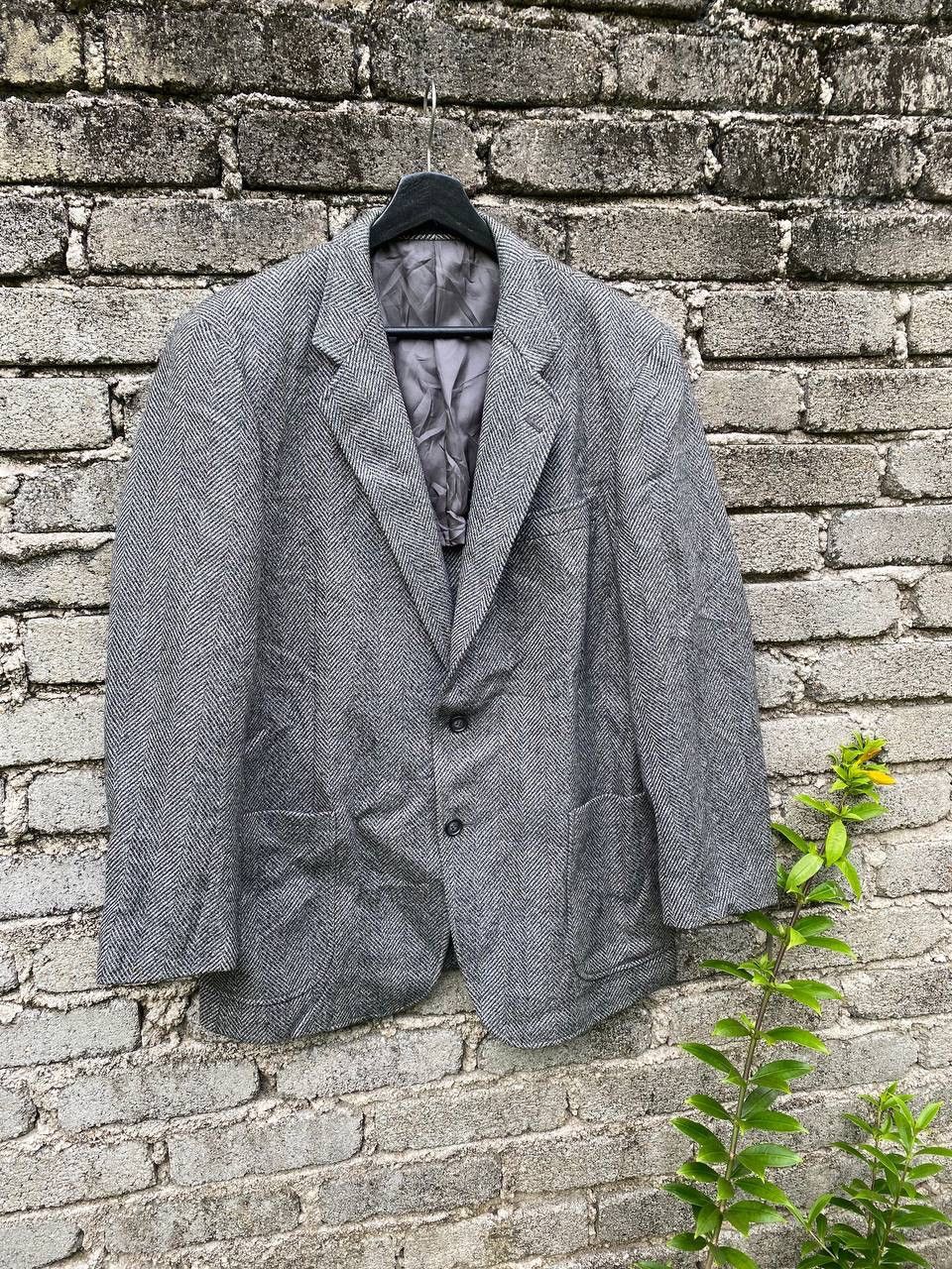 Vintage Vintage 80s Melbo Century Herringbone Blazer Size US M / EU 48-50 / 2 - 3 Thumbnail