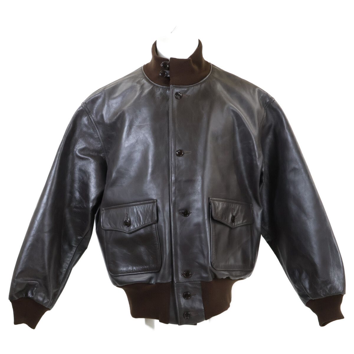 Avirex Avirex AVIREX A-1 Cow Leather Flight Jacket Leather Outerwear 7833950017 DUTY FREE for USA Size ONE SIZE - 1 Thumbnail