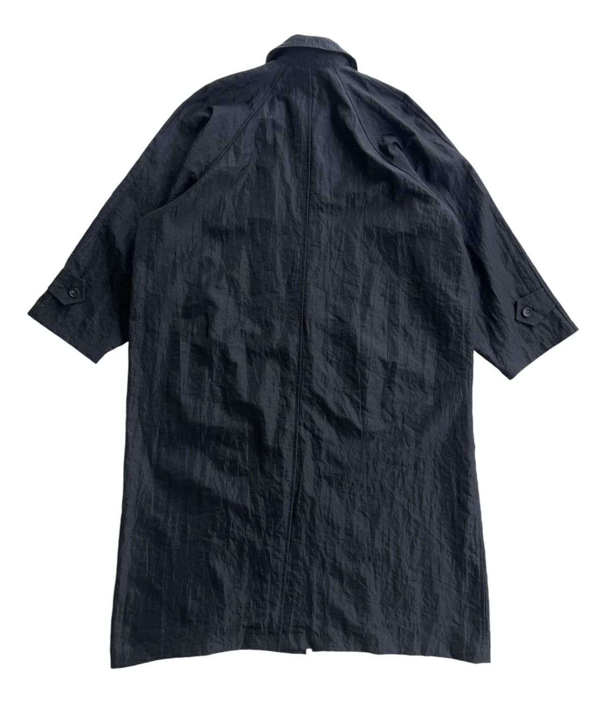 Issey Miyake 80s Japanese Noko Ohno Minimal Lightweight Nylon Trench Coat Size US L / EU 52-54 / 3 - 5 Thumbnail