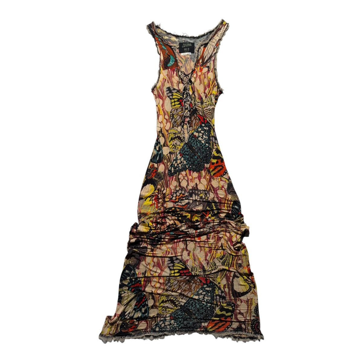 Jean Paul Gaultier 2003 archive butterfly lace dress Size L / US 10 / IT 46 - 1 Thumbnail