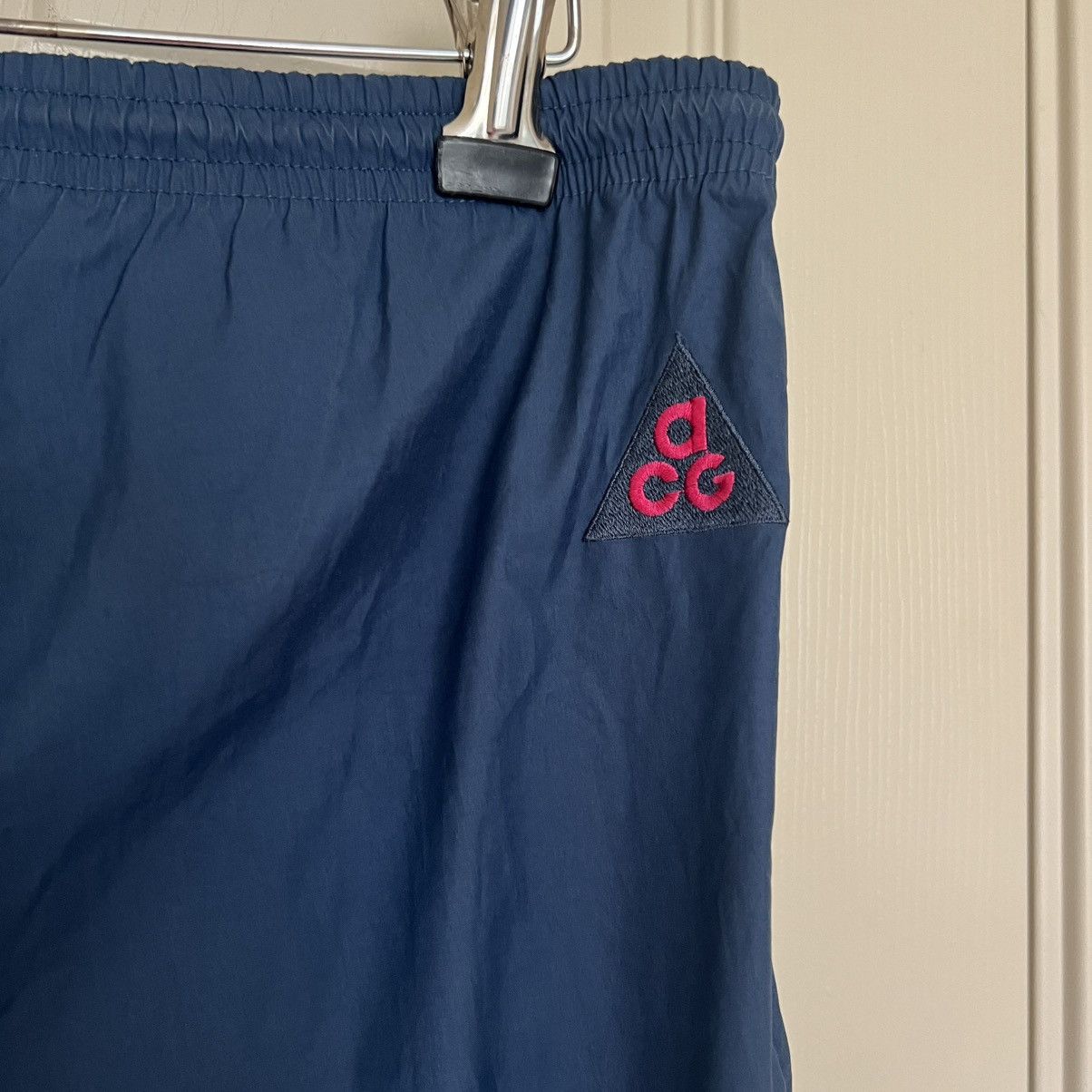 Nike ACG Nike ACG Trail Pants Vintage Hong Kong Slate Blue Pink Logo Size 33" - 3 Thumbnail