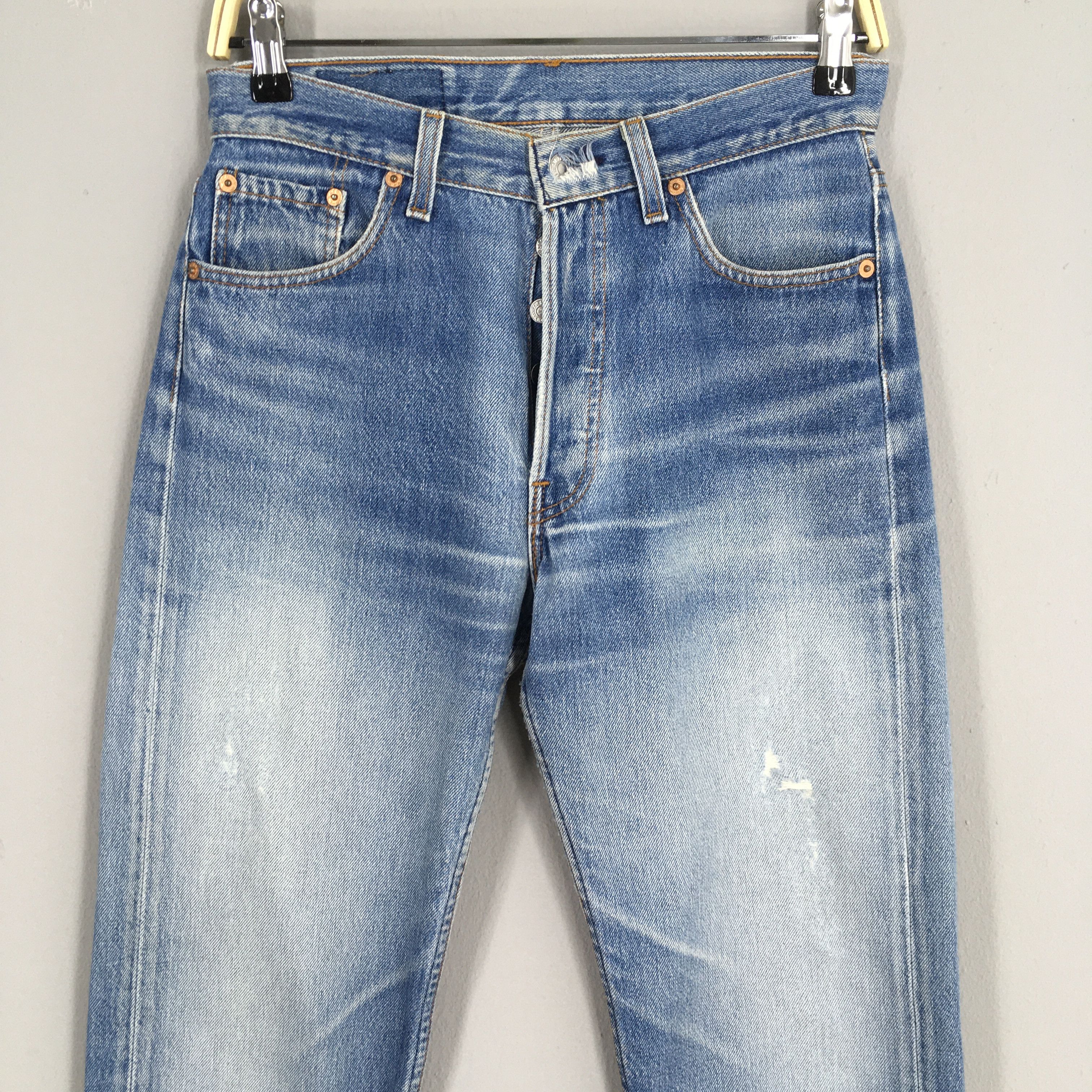 Levi's Size 27x31 Vintage 80s Levi's 501 Distressed Jeans S1792 Size 27" / US 4 / IT 40 - 2 Thumbnail