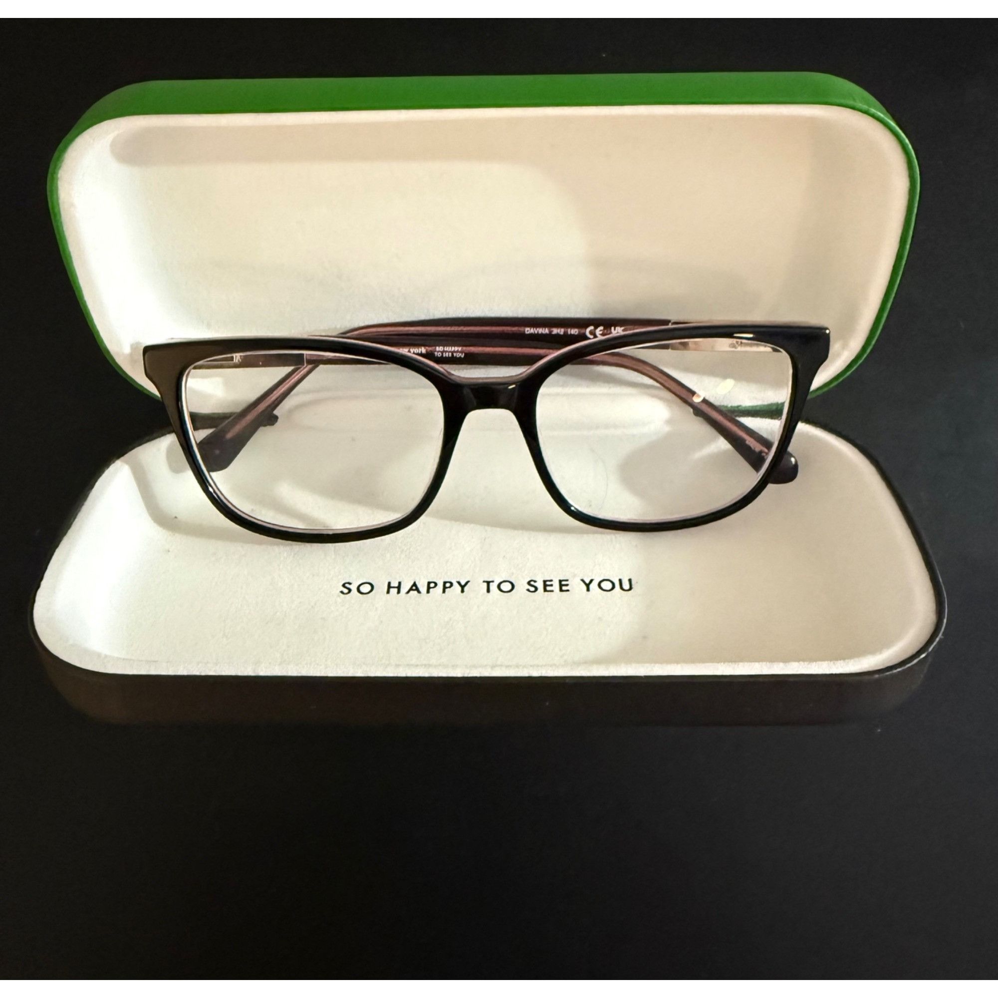 Kate Spade Kate Spade Eye Glasses Davina 3H2 So Happy To See You 54-17- Size ONE SIZE - 2 Thumbnail