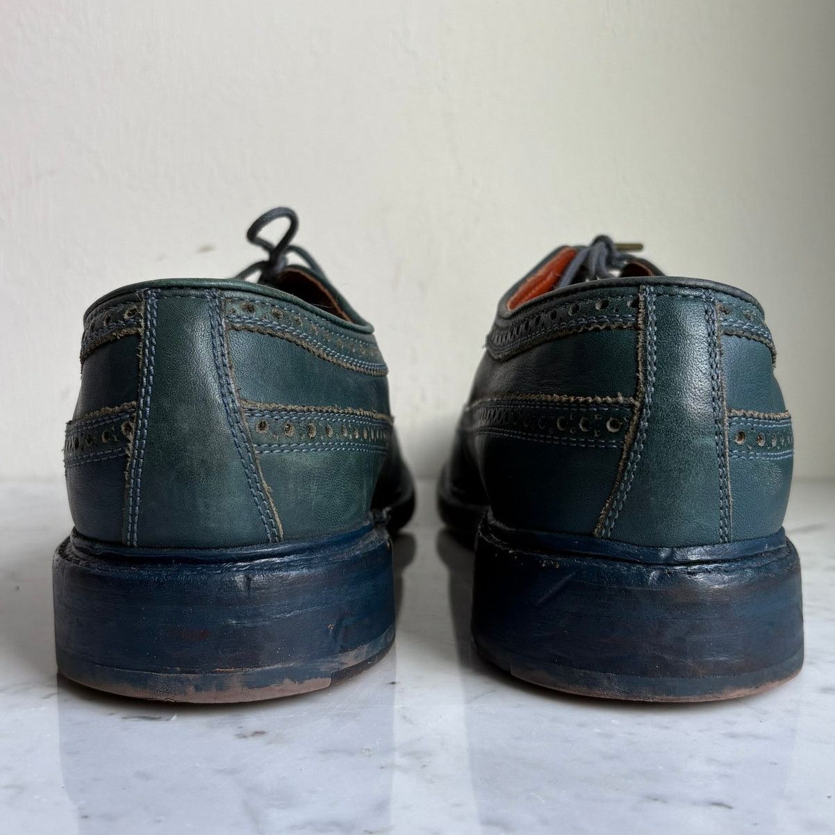 Florsheim Florsheim by Duckie Brown Teal Leather Brogue Oxfords 10.5 Size US 10.5 / EU 43-44 - 7 Thumbnail