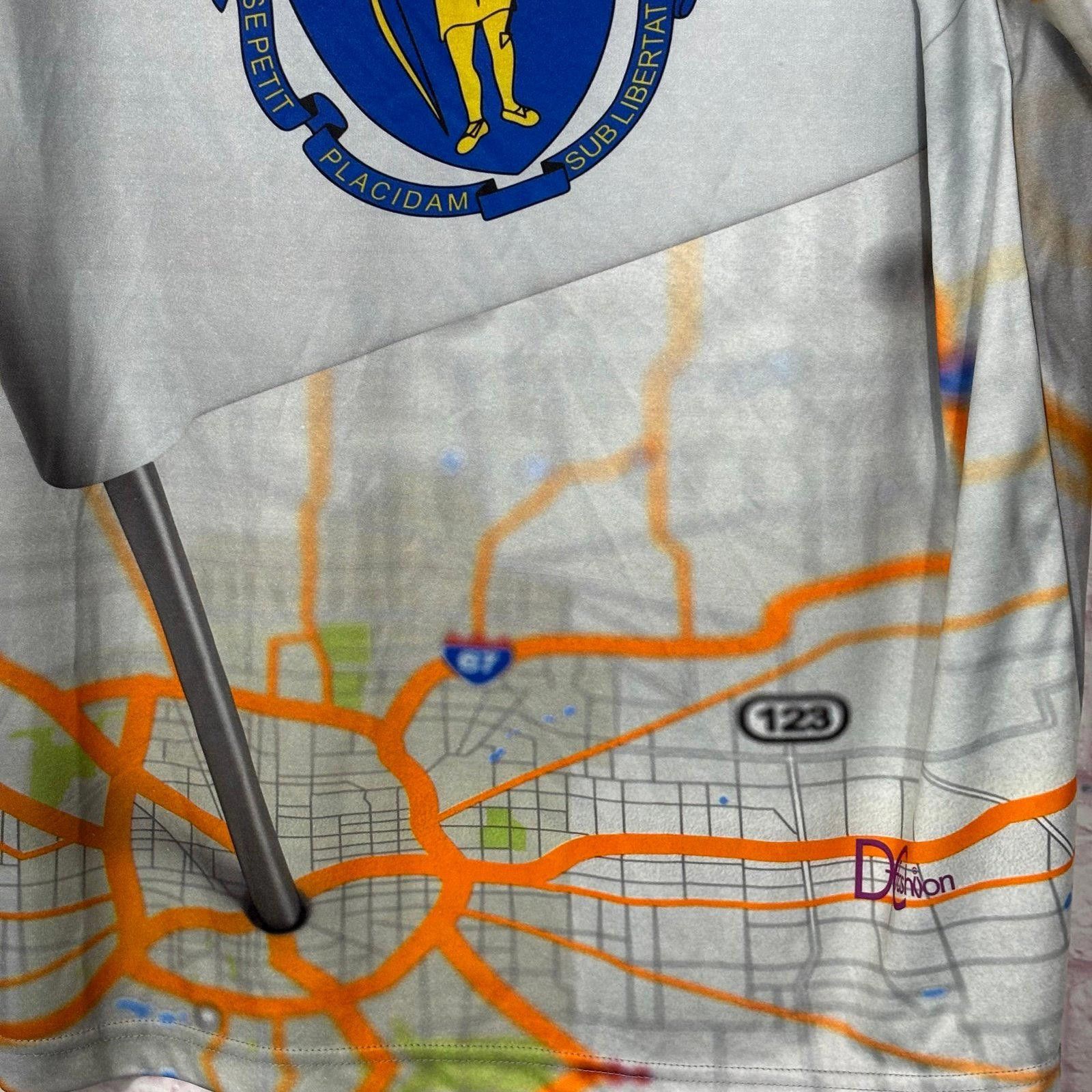 Other Boston Blue Massachusetts State Map Graphic T-Shirt XL NWT Size US XL / EU 56 / 4 - 7 Thumbnail