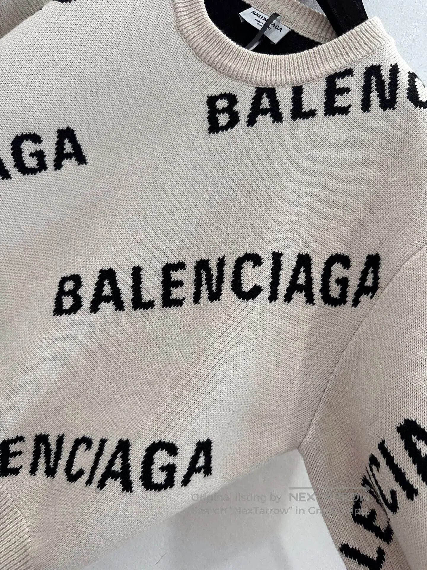Balenciaga Balenciaga Women's Logo Print Sweater. Size S / US 4 / IT 40 - 4 Thumbnail