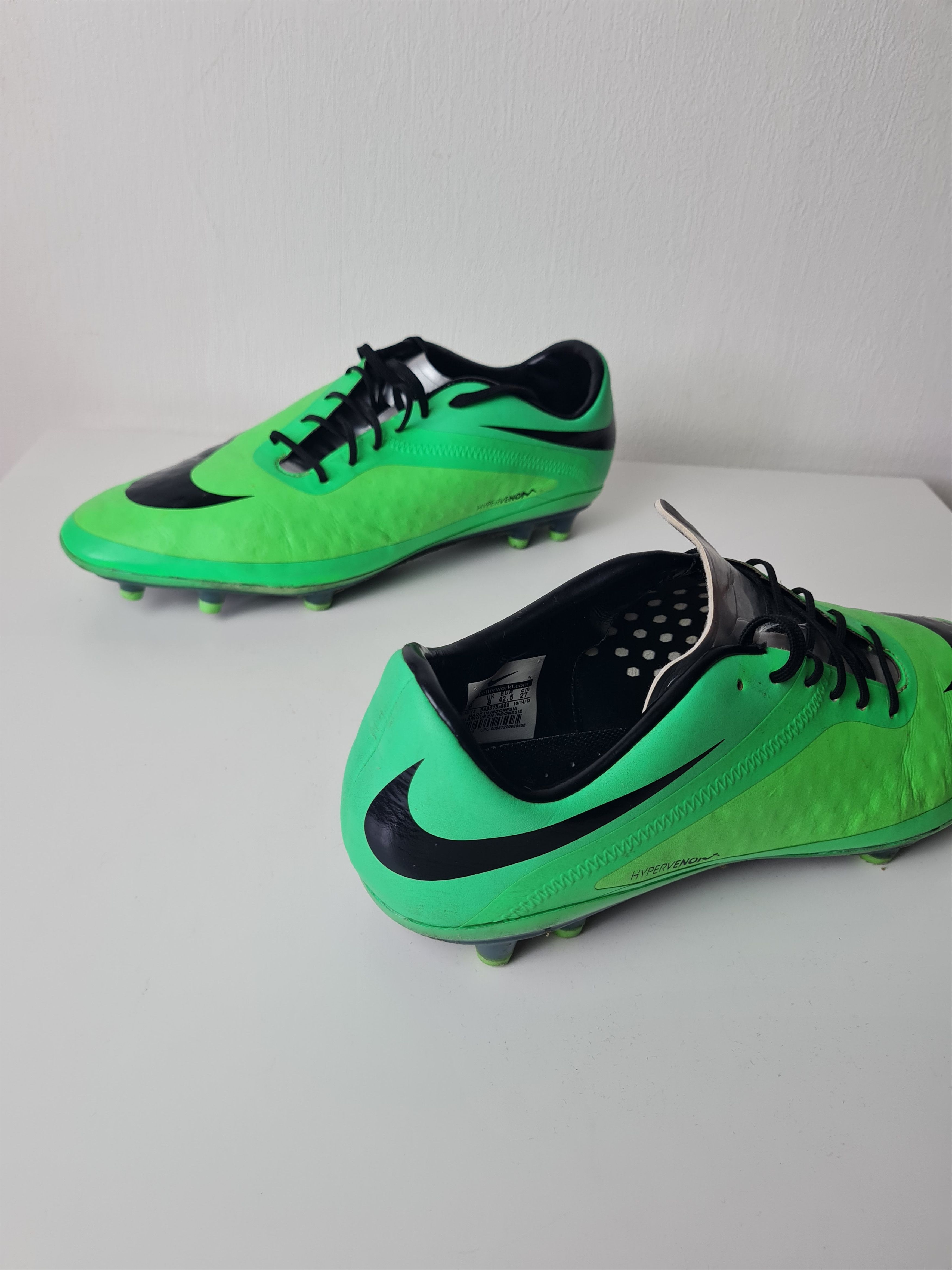 Nike Football Soccer Cleats Nike Hypervenom Phatal FG Green UK8 Size US 9 / EU 42 - 6 Thumbnail