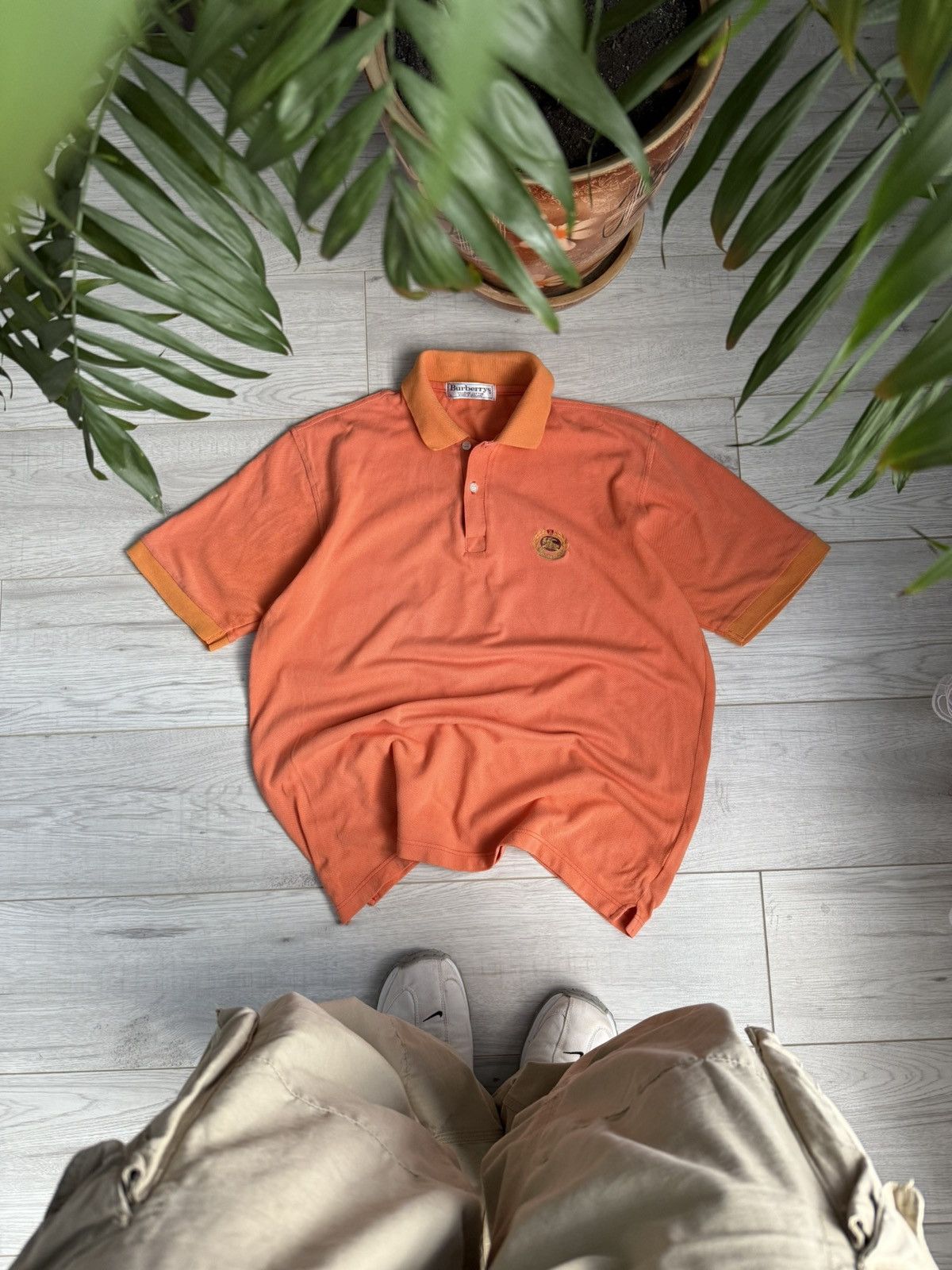 Burberry × Vintage Vintage shirt Burberry Polo Size US L / EU 52-54 / 3 - 2 Thumbnail