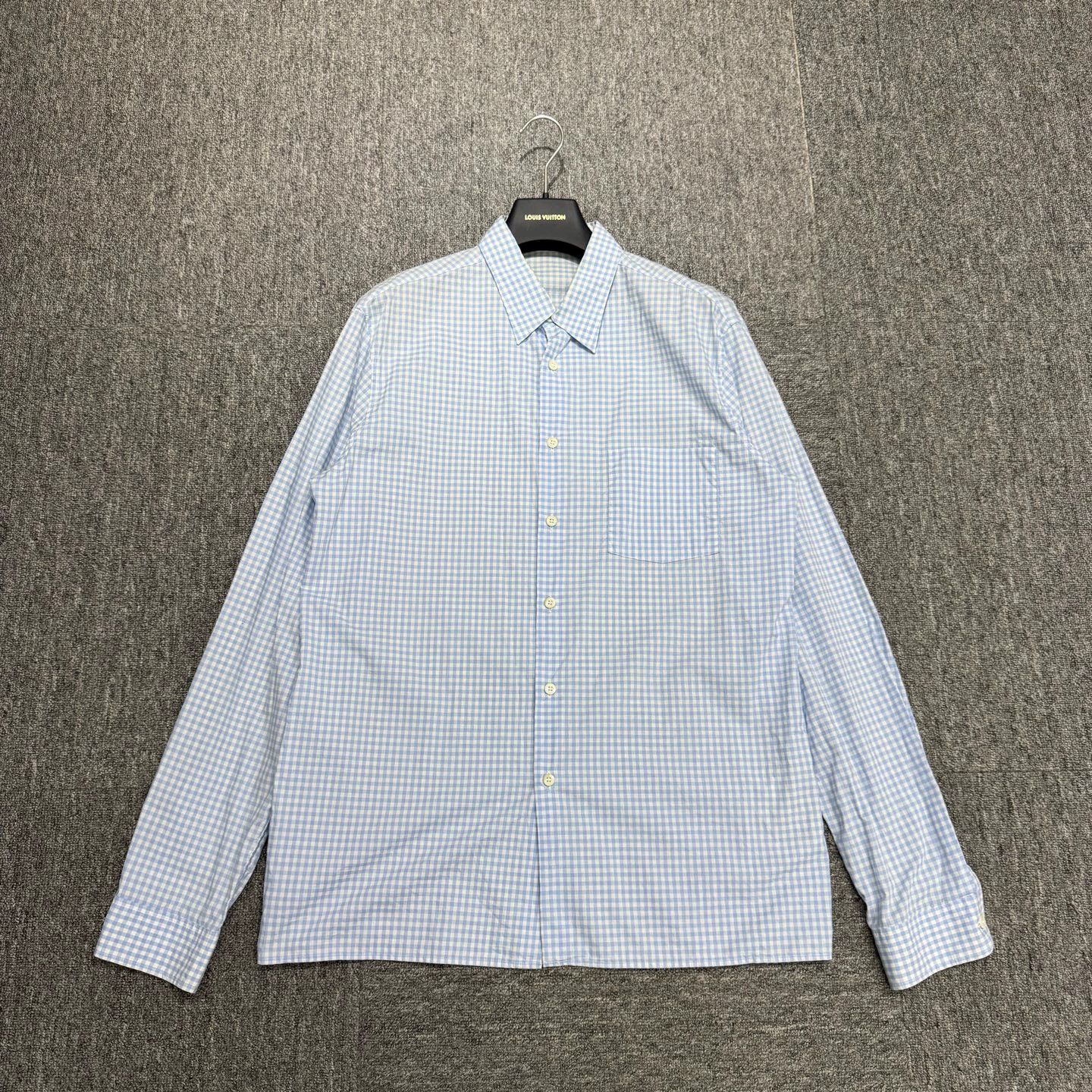 Prada Prada Blue and White Plaid Shirt 41 Size US L / EU 52-54 / 3 - 1 Thumbnail