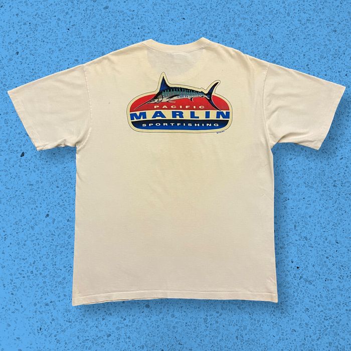Vintage Vintage Thrashed Shirt Marlin Fishing Hawaii Crazy Shirts