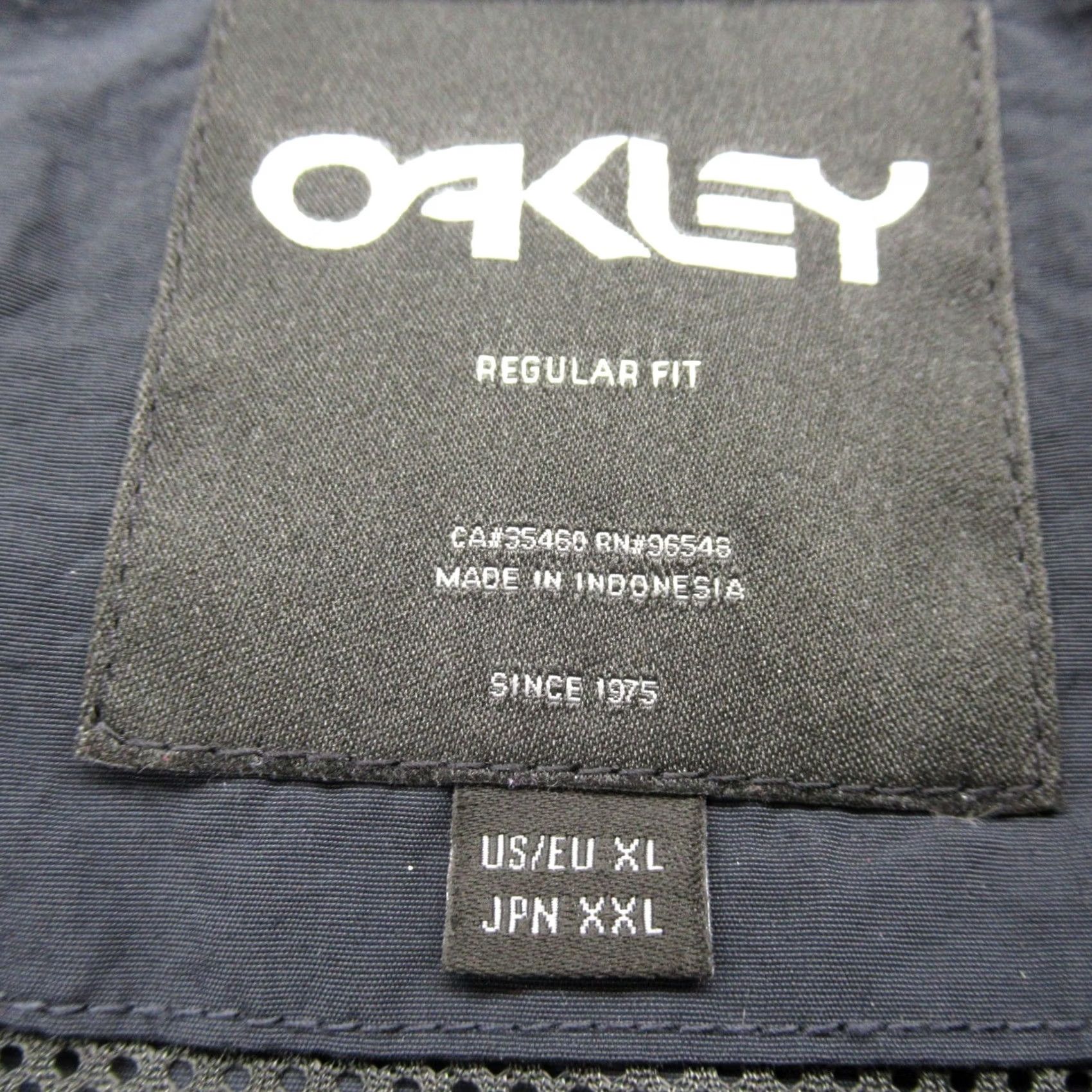 Oakley Oakley Jacket Mens XL Navy Water Resistant Lightweight Regular Fit Windbreaker Zip Pockets Logo Zipper Size US XL / EU 56 / 4 - 4 Thumbnail