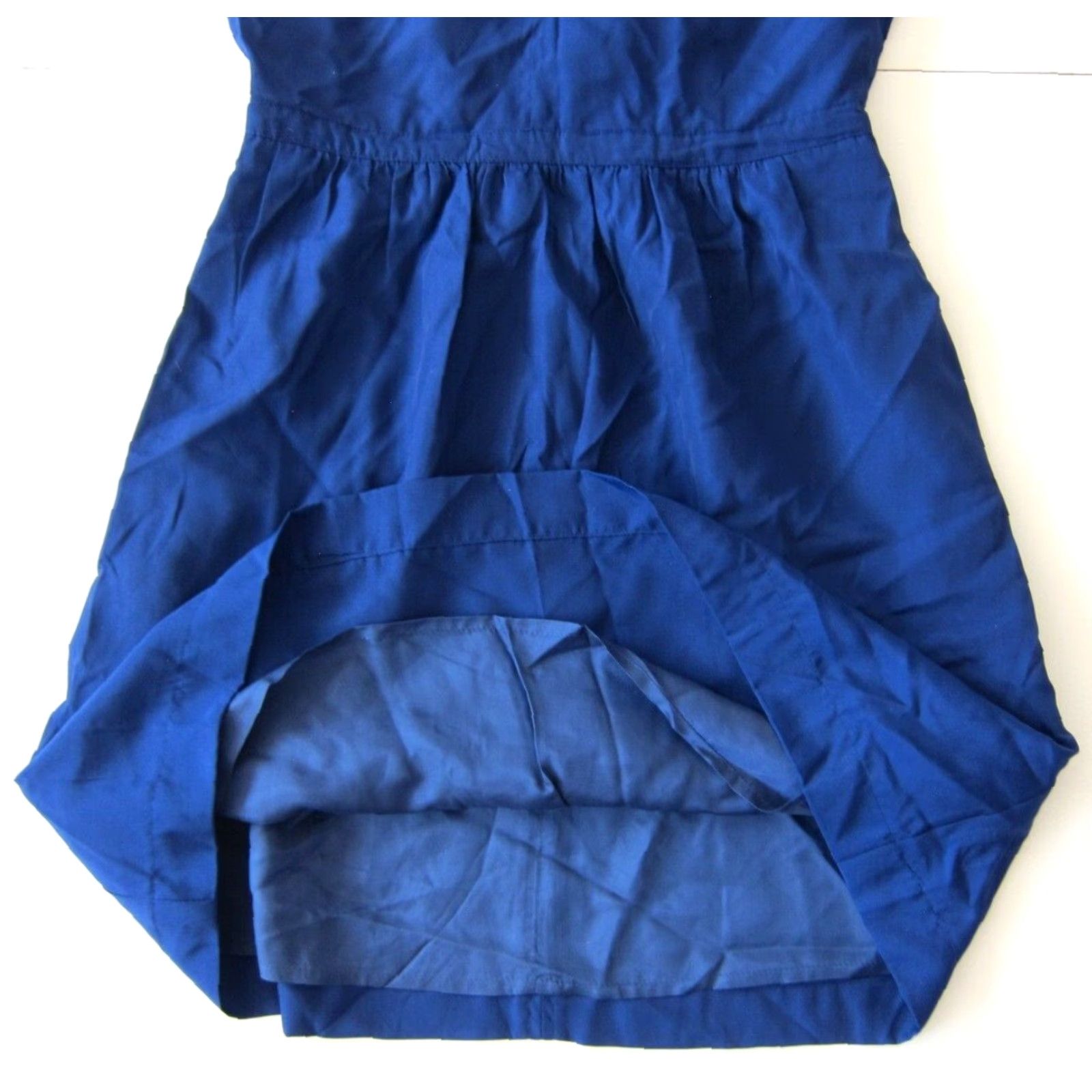 J.Crew NWT J.Crew Royal Blue Spaghetti Strap Pocket Empire Tank Slip Sun Dress Size 4 Size S / US 4 / IT 40 - 7 Thumbnail