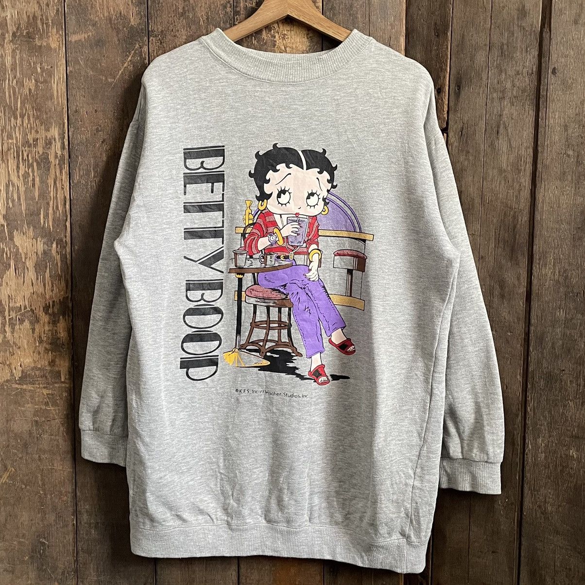 Japanese Brand × Vintage Vintage Betty Boop Crewneck Sweatshirt Size US M / EU 48-50 / 2 - 1 Thumbnail