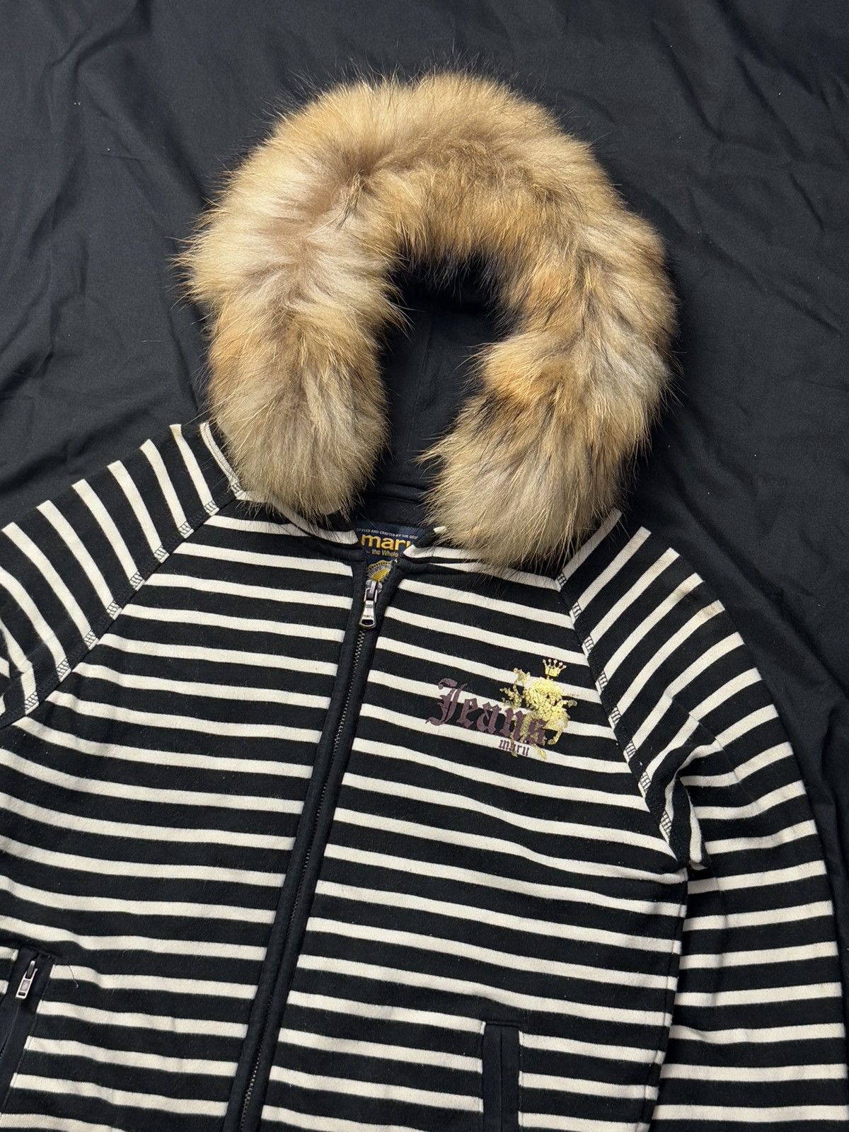 Hysteric Glamour × If Six Was Nine × Japanese Brand Fur hoodie stripe maru japanese 2000s styled Size US S / EU 44-46 / 1 - 3 Thumbnail