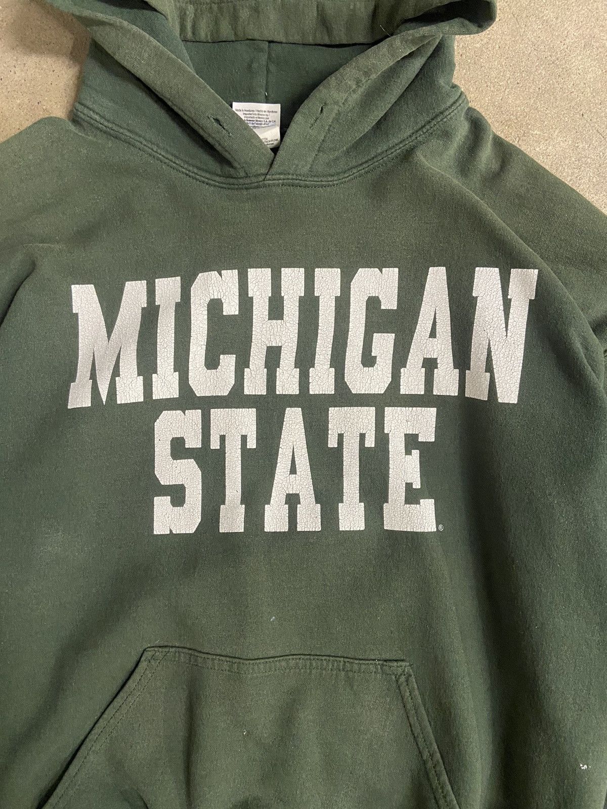 Vintage Vintage 90s Michigan state collegiate hoodie Size US M / EU 48-50 / 2 - 2 Thumbnail