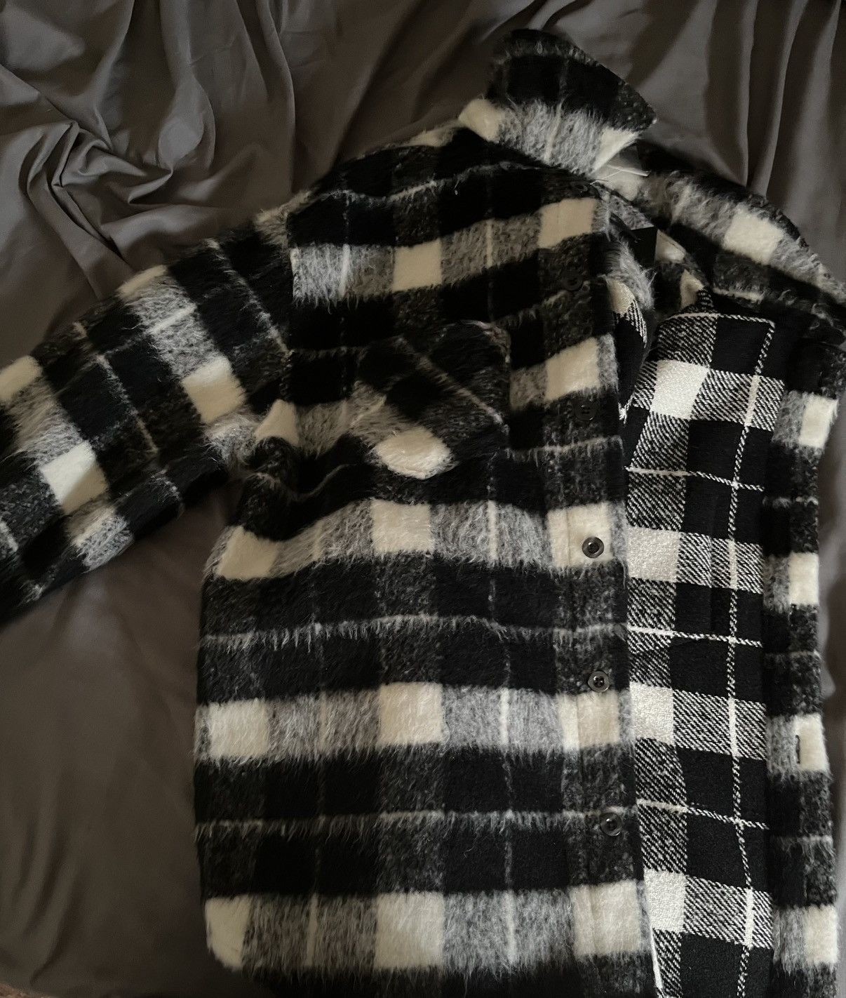 Fashion Nova Shacket - Black/ White Size US M / EU 48-50 / 2 - 1 Thumbnail