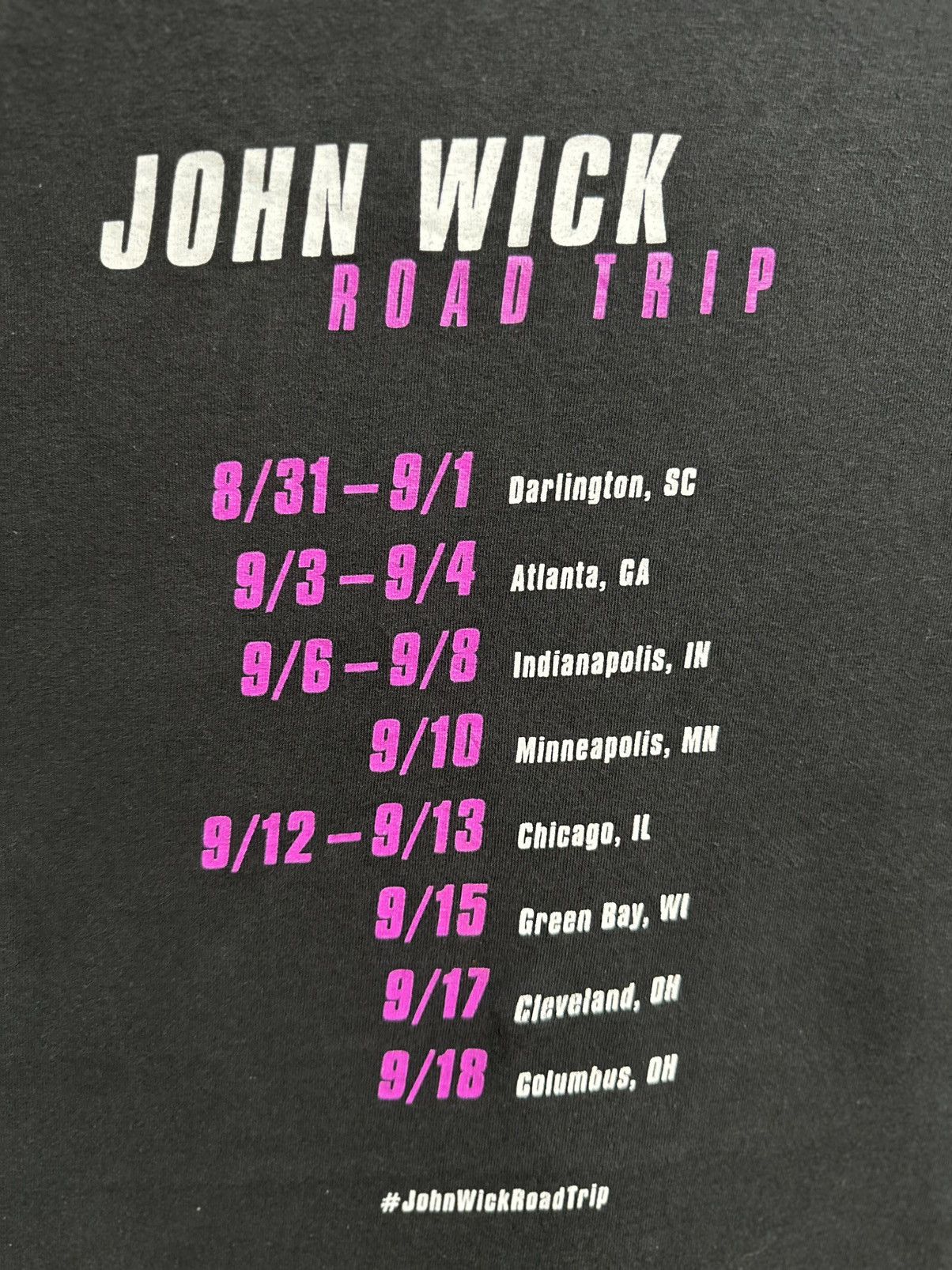 Vintage Thrashed Rare John Wick Road Trip Movie Tee Size US XL / EU 56 / 4 - 8 Thumbnail