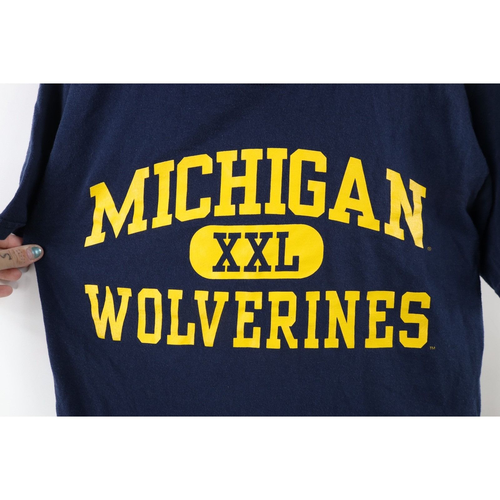 Vintage Vintage 90s University of Michigan Wolverines T-Shirt Size US M / EU 48-50 / 2 - 4 Thumbnail