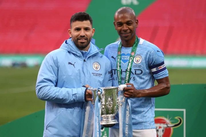 Puma × Vintage MAN CITY PUMA 2020/2021 FOOTBALL HOME JERSEY #10 AGUERO Size US M / EU 48-50 / 2 - 14 Thumbnail