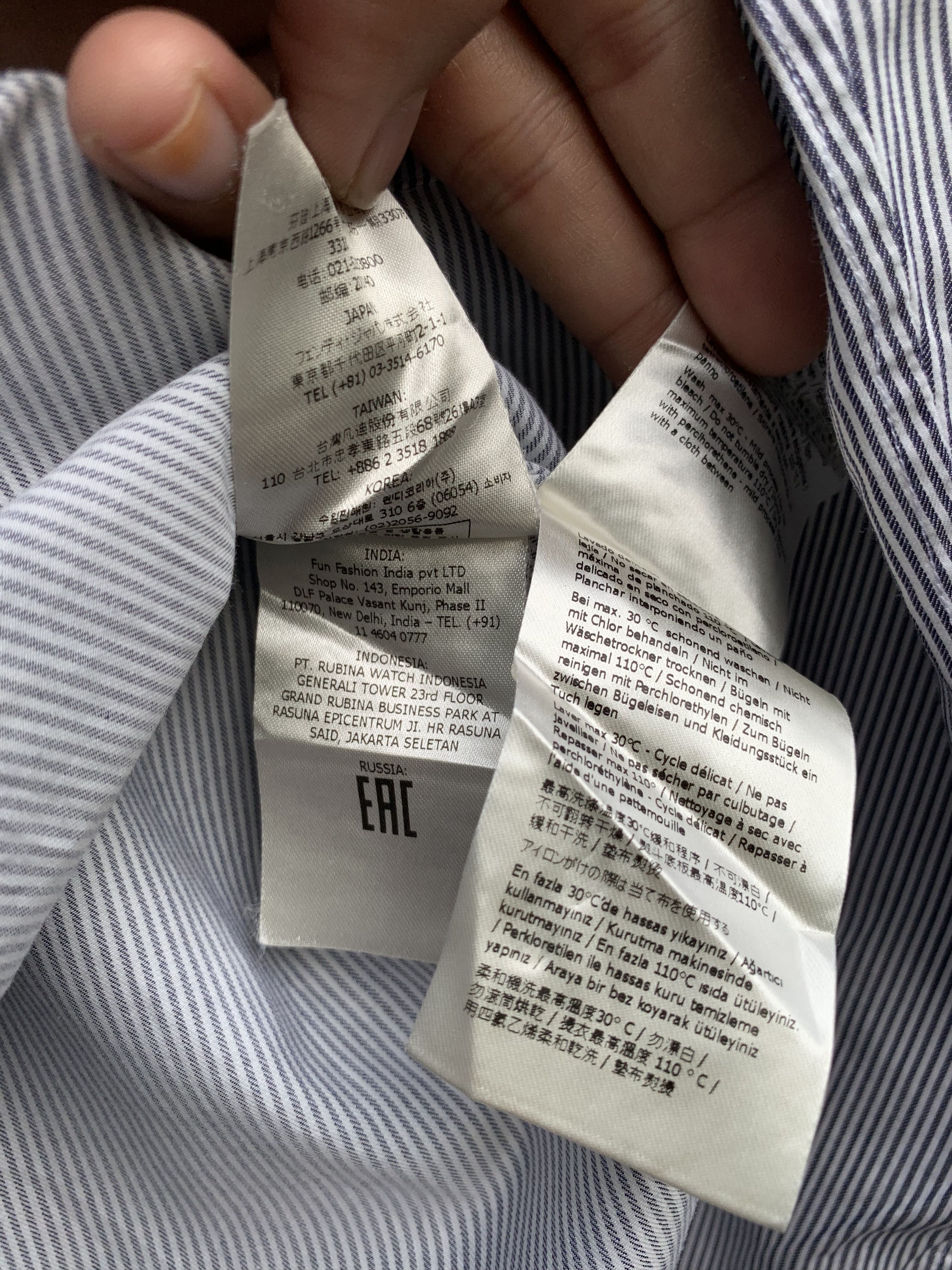 Fendi Fendi Blouse Pinstripes Button Down Cotton Shirt Size L / US 10 / IT 46 - 10 Thumbnail