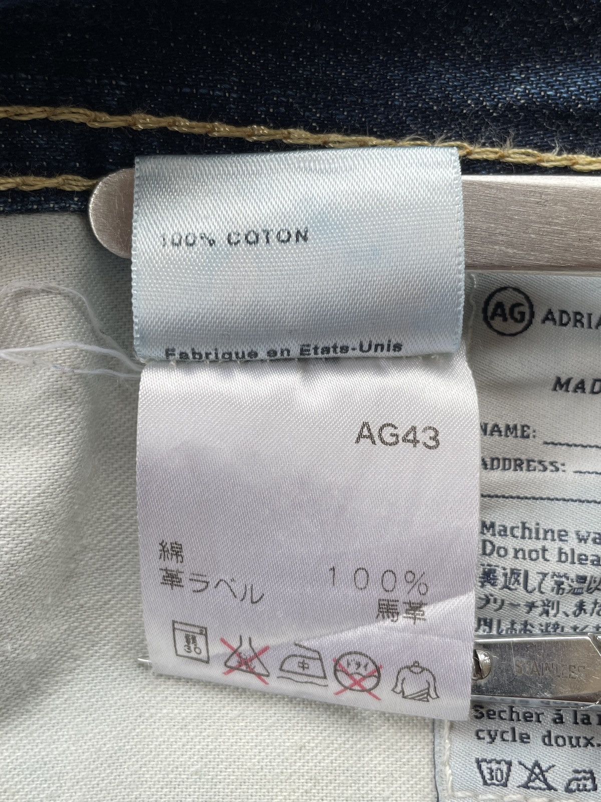 AG Adriano Goldschmied AG Adriano Goldschmied Straight Leg Jeans (P122) Size US 31 - 14 Thumbnail