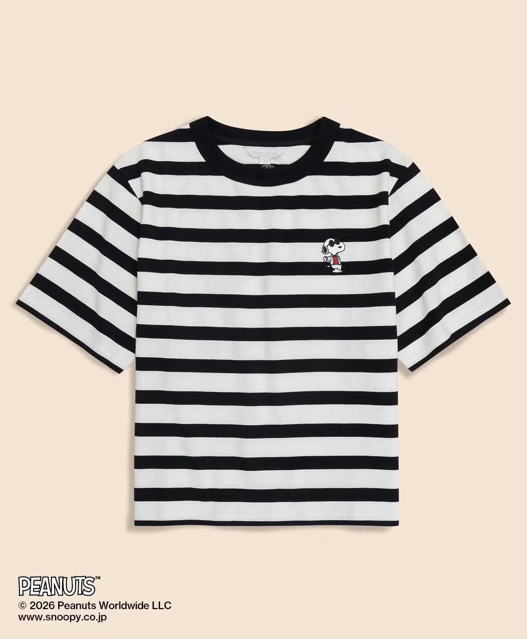 Brooks Brothers Snoopy Embroidered Breton Striped T-Shirt Ｑ22 Size US M / EU 48-50 / 2 - 1 Thumbnail