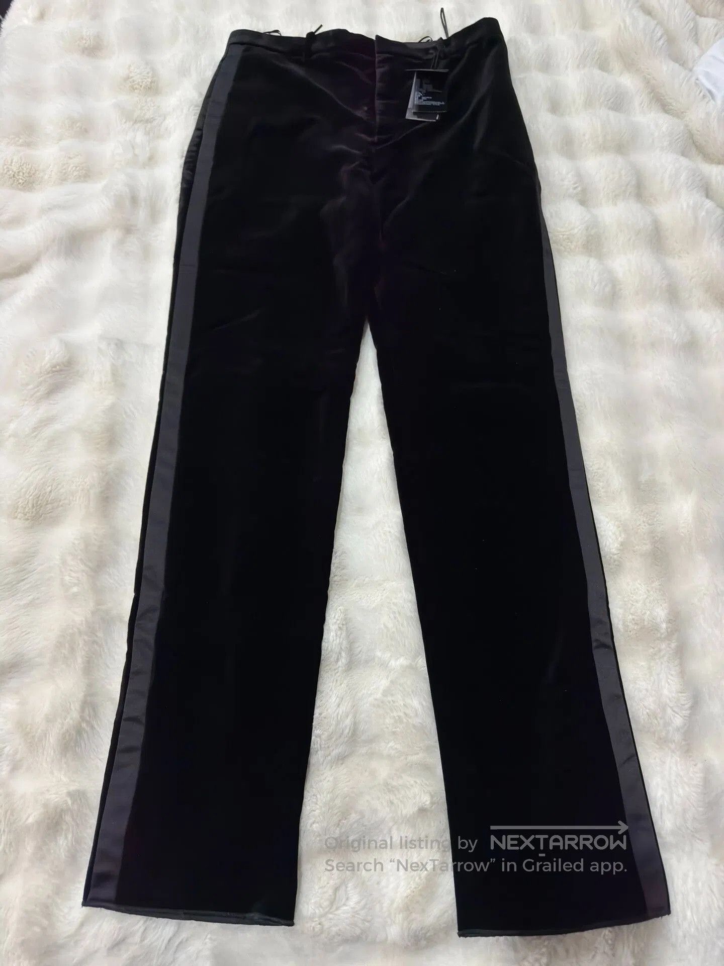 Saint Laurent Paris Saint Laurent 23 Show Velvet Smoking Trousers. Size US 34 / EU 50 - 1 Thumbnail