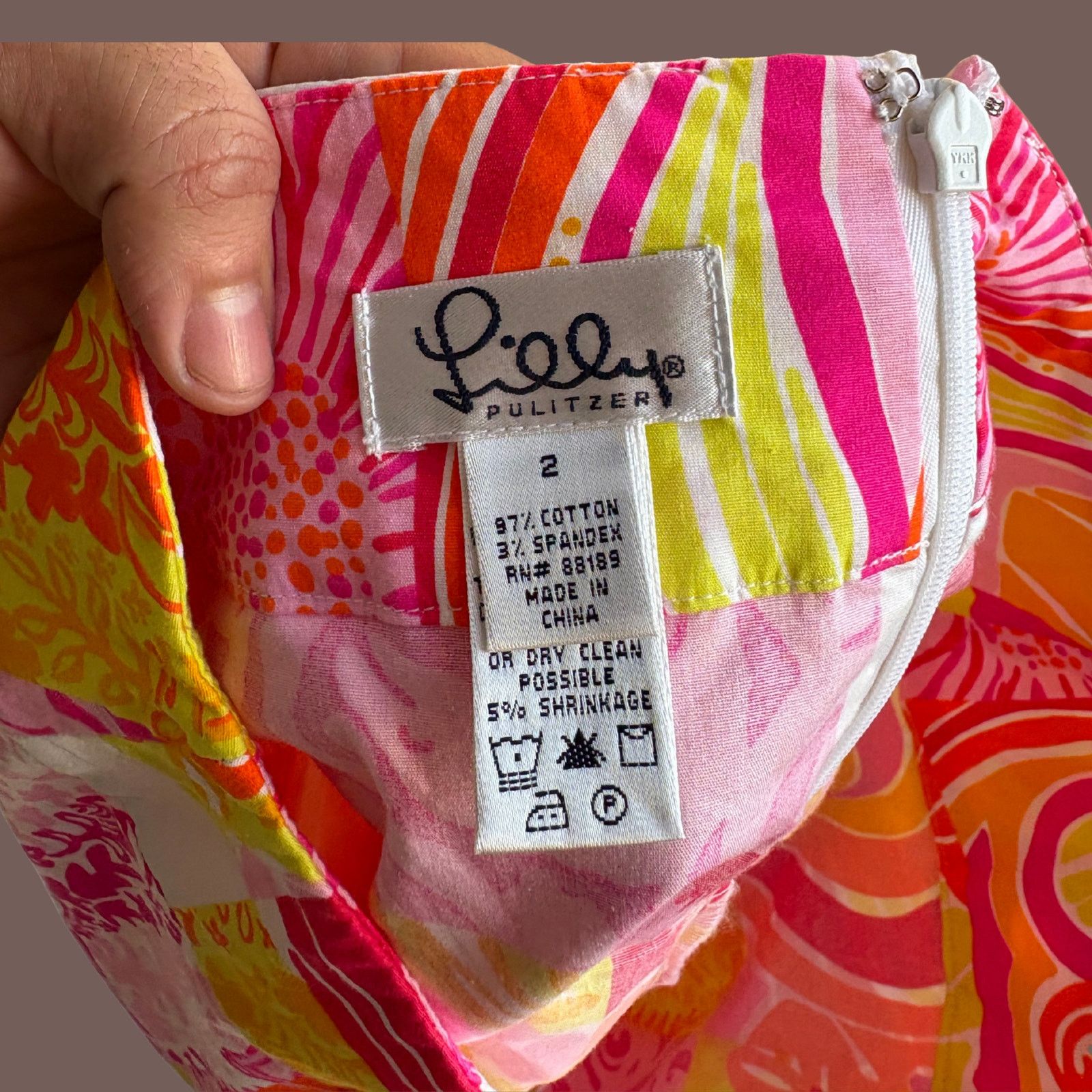 Lilly Pulitzer VTG Rory Skirt | Lilly Pulitzer Patchwork Mini | Resort Size 26" / US 2 / IT 38 - 4 Thumbnail
