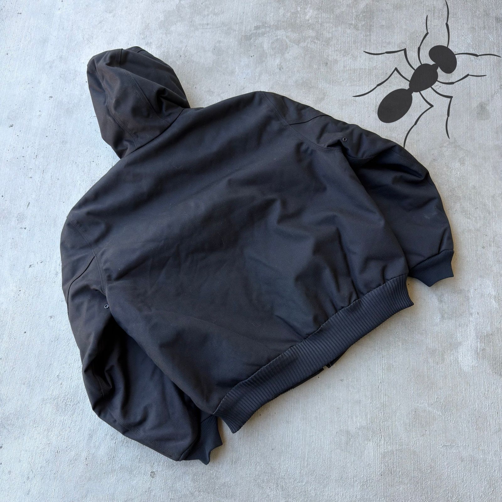 Carhartt × Vintage Carhartt J133 black hooded work wear jacket Size US L / EU 52-54 / 3 - 6 Thumbnail