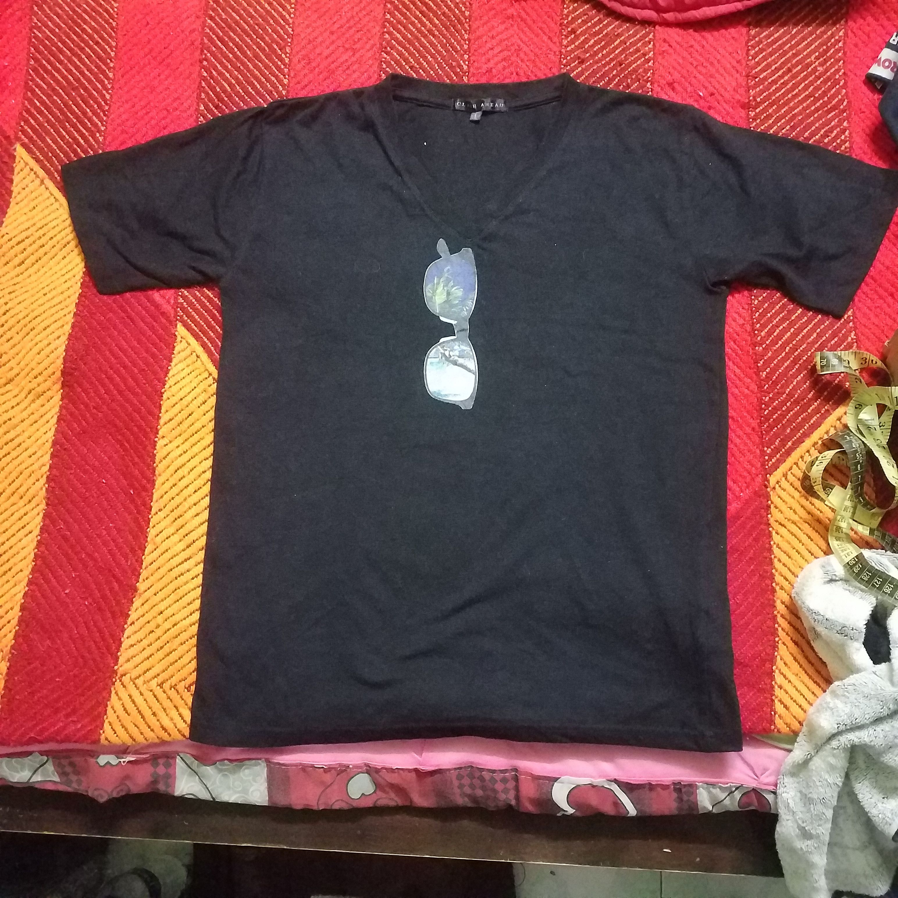 Japanese Brand CLASH AHEAD V NECK PRINT DUMMIE Size US S / EU 44-46 / 1 - 1 Thumbnail