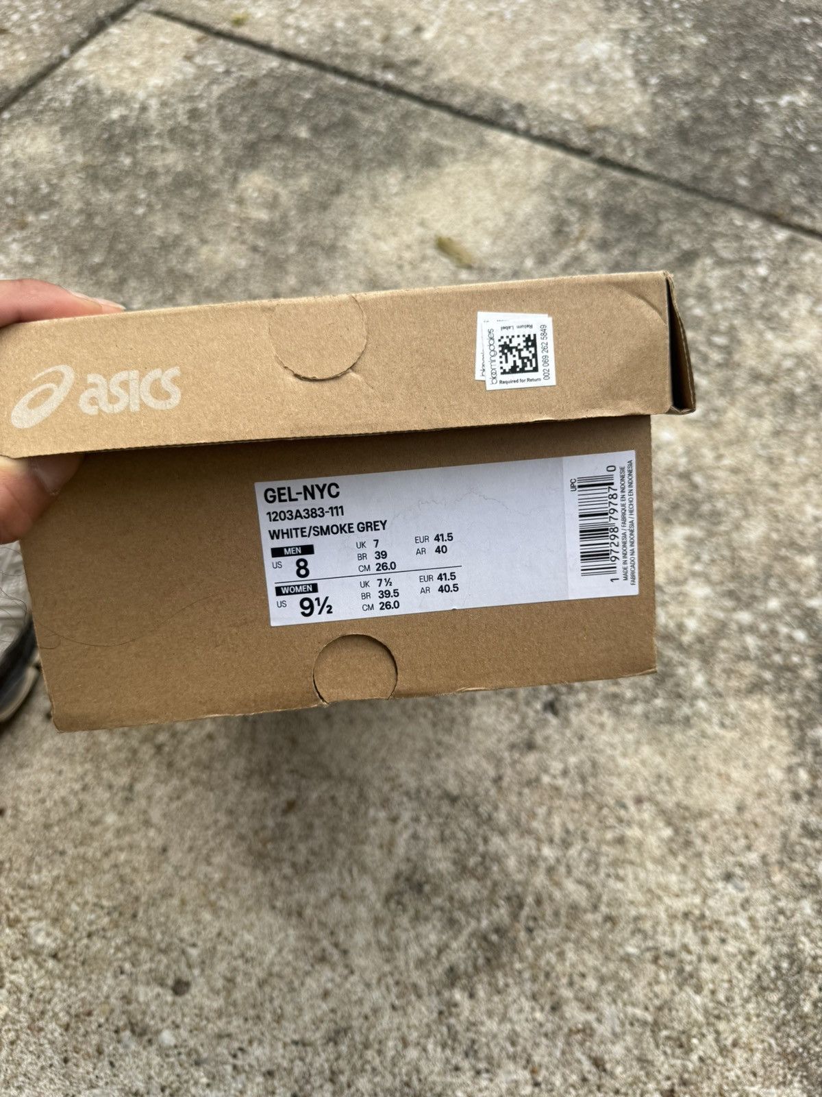 Asics Gel-NYC White Smoke Grey Size US 8 / EU 41 - 12 Thumbnail
