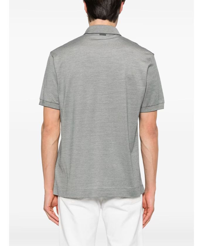 Ermenegildo Zegna o1s1rm0225 RUDC95A7 Polo Shirt in Grey Size US M / EU 48-50 / 2 - 2 Thumbnail
