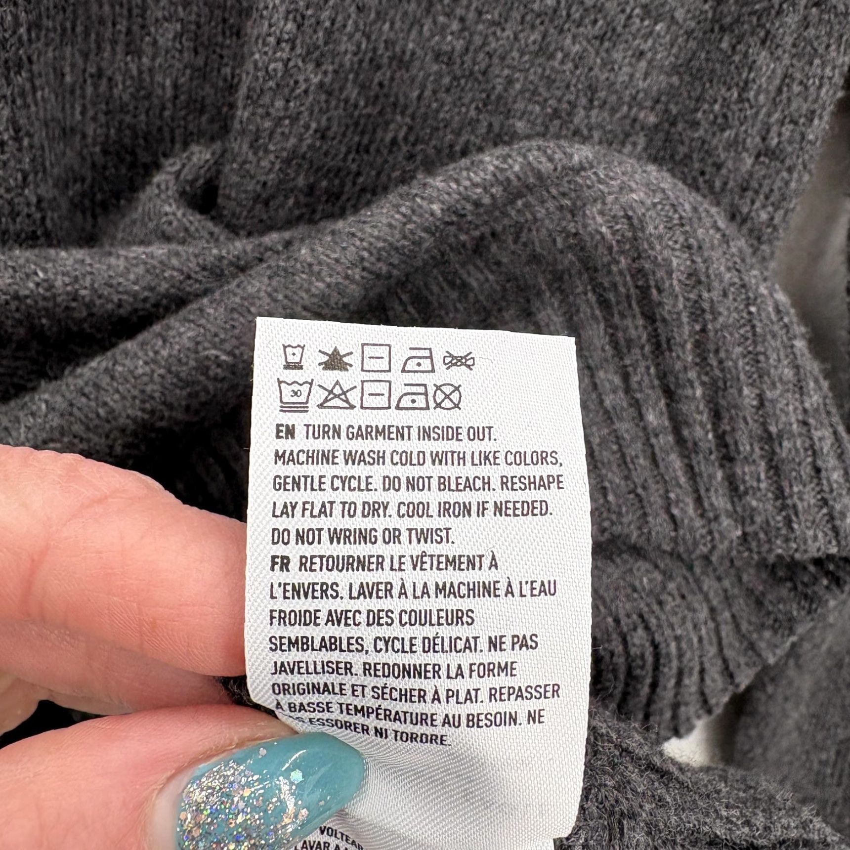 American Eagle Outfitters American Eagle Sweater Mens XS Gray Cotton Blend Crewneck Knit Pullover Casual Size US XS / EU 42 / 0 - 7 Thumbnail
