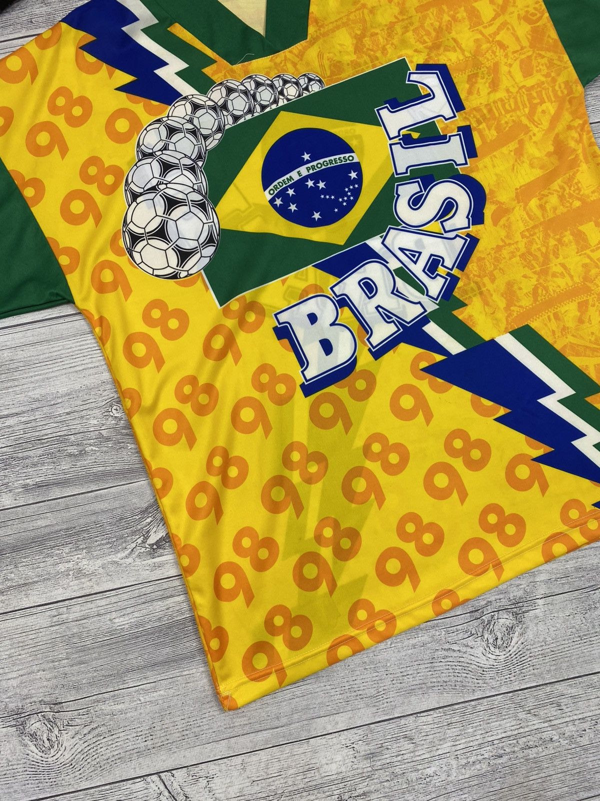 Vintage Vintage Faspen Brasil football soccer jersey Size US XL / EU 56 / 4 - 2 Thumbnail