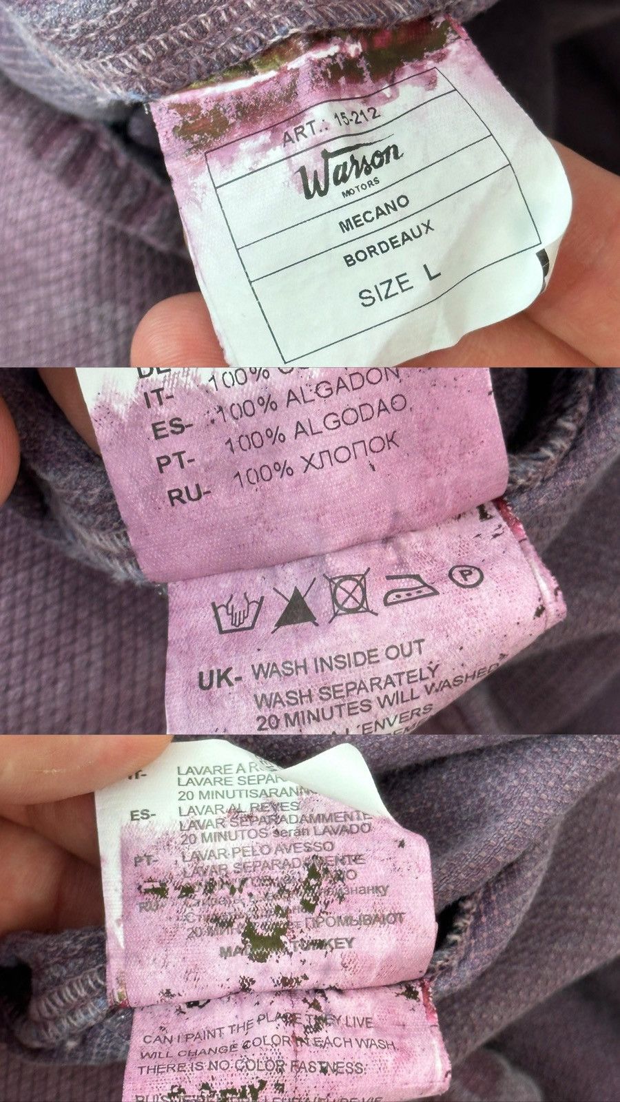 Other Warson Bordeaux Mecano Purple Denim Printed Overshirt Jacket Size US L / EU 52-54 / 3 - 12 Thumbnail