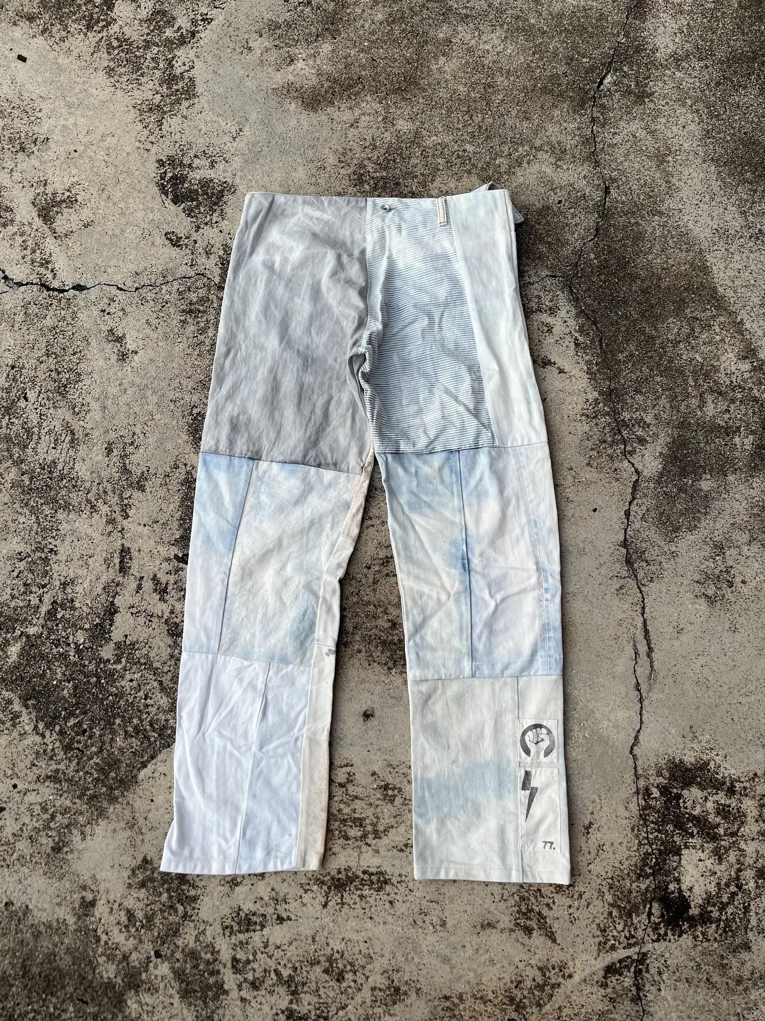 Berlin Industries Patchwork Asymmetrical denim