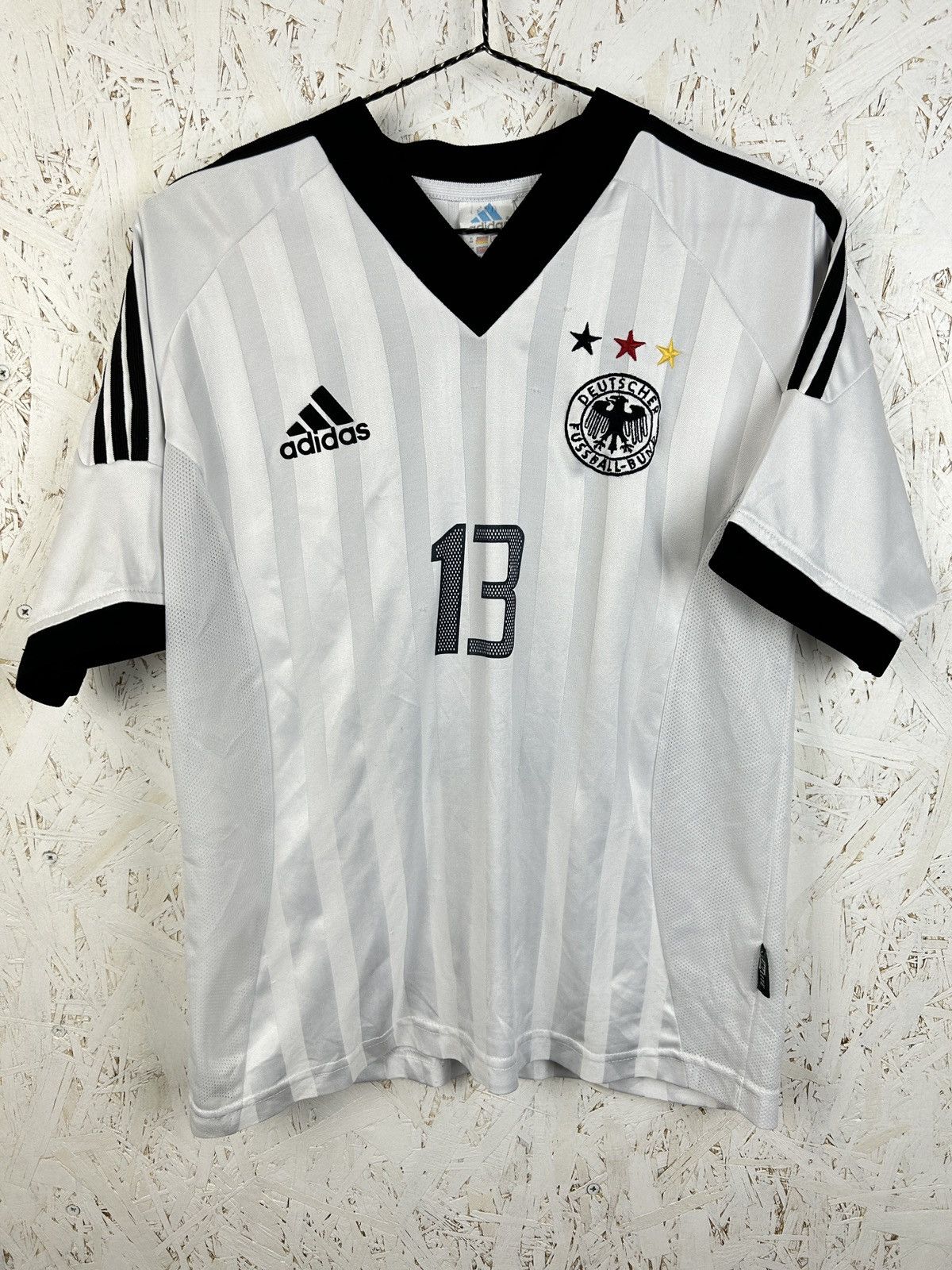 Adidas Vintage Adidas Germany #13 Ballack 2002 Home Kit Jersey Size US XS / EU 42 / 0 - 4 Thumbnail
