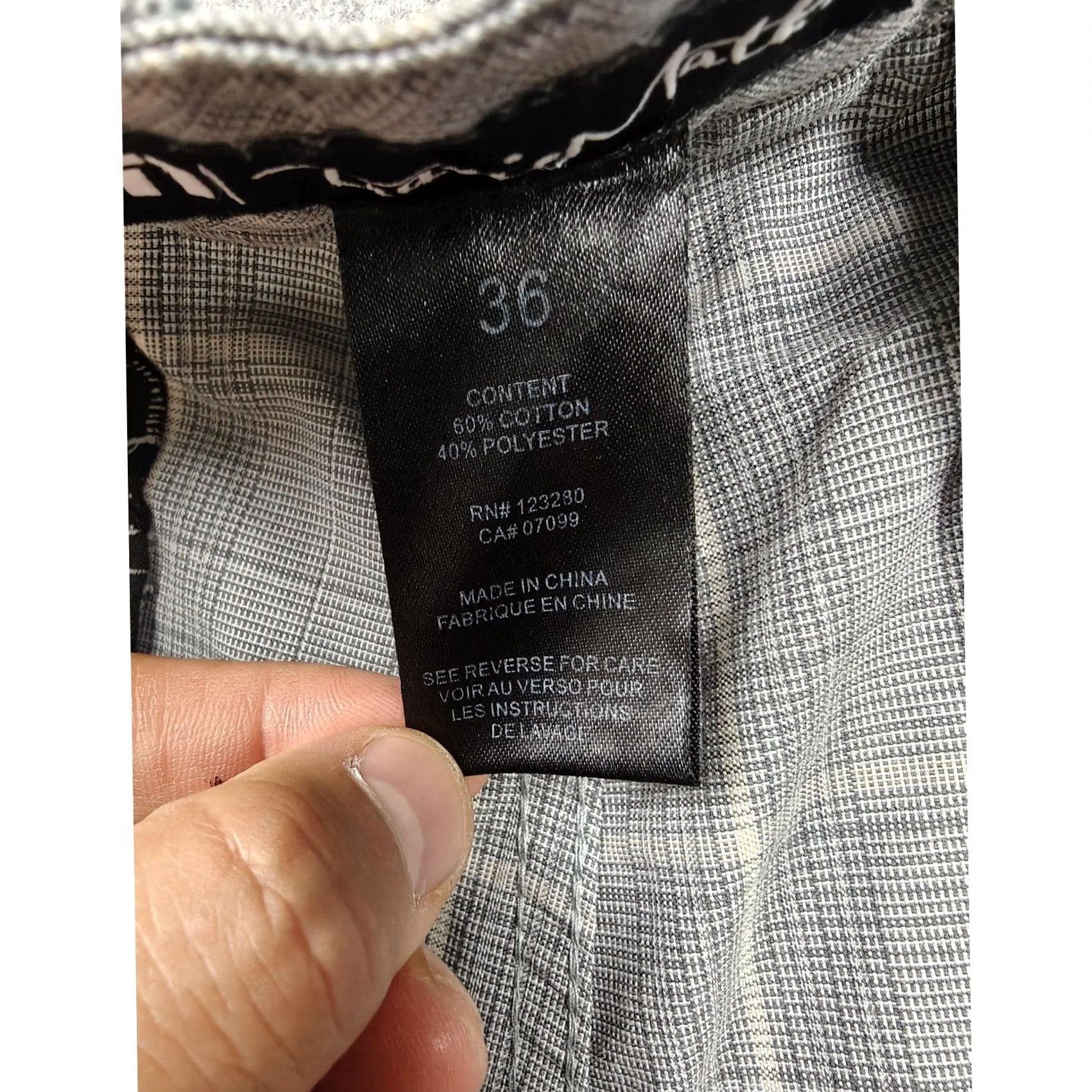 TravisMathew Travis Mathew Pants Mens 36 Gray Plaid Chino Casual Cotton Blend Golf Straight Size US 36 / EU 52 - 5 Thumbnail