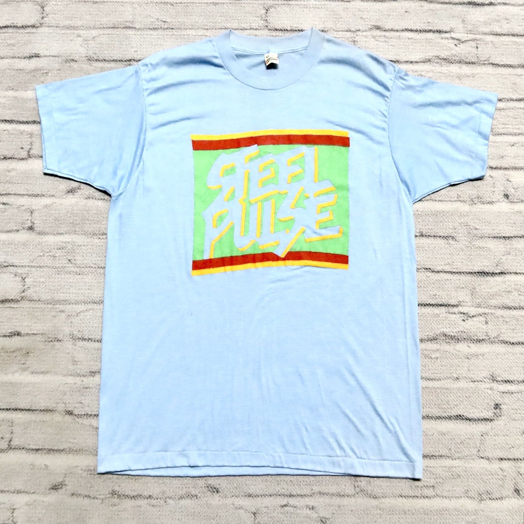 Vintage VINTAGE Steel Pulse Reggae Band Shirt Screen Stars XL Blue Mens T-Shirt Power? Size US XL / EU 56 / 4 - 2 Thumbnail