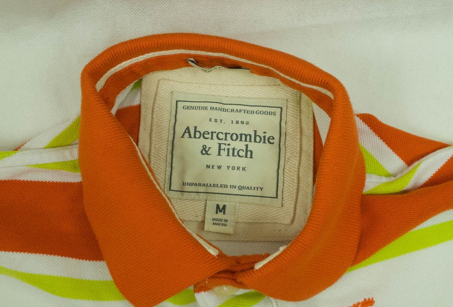 Abercrombie & Fitch Abercrombie & Fitch mens polo top cotton size M-L ( LABEL M) Size US M / EU 48-50 / 2 - 5 Thumbnail