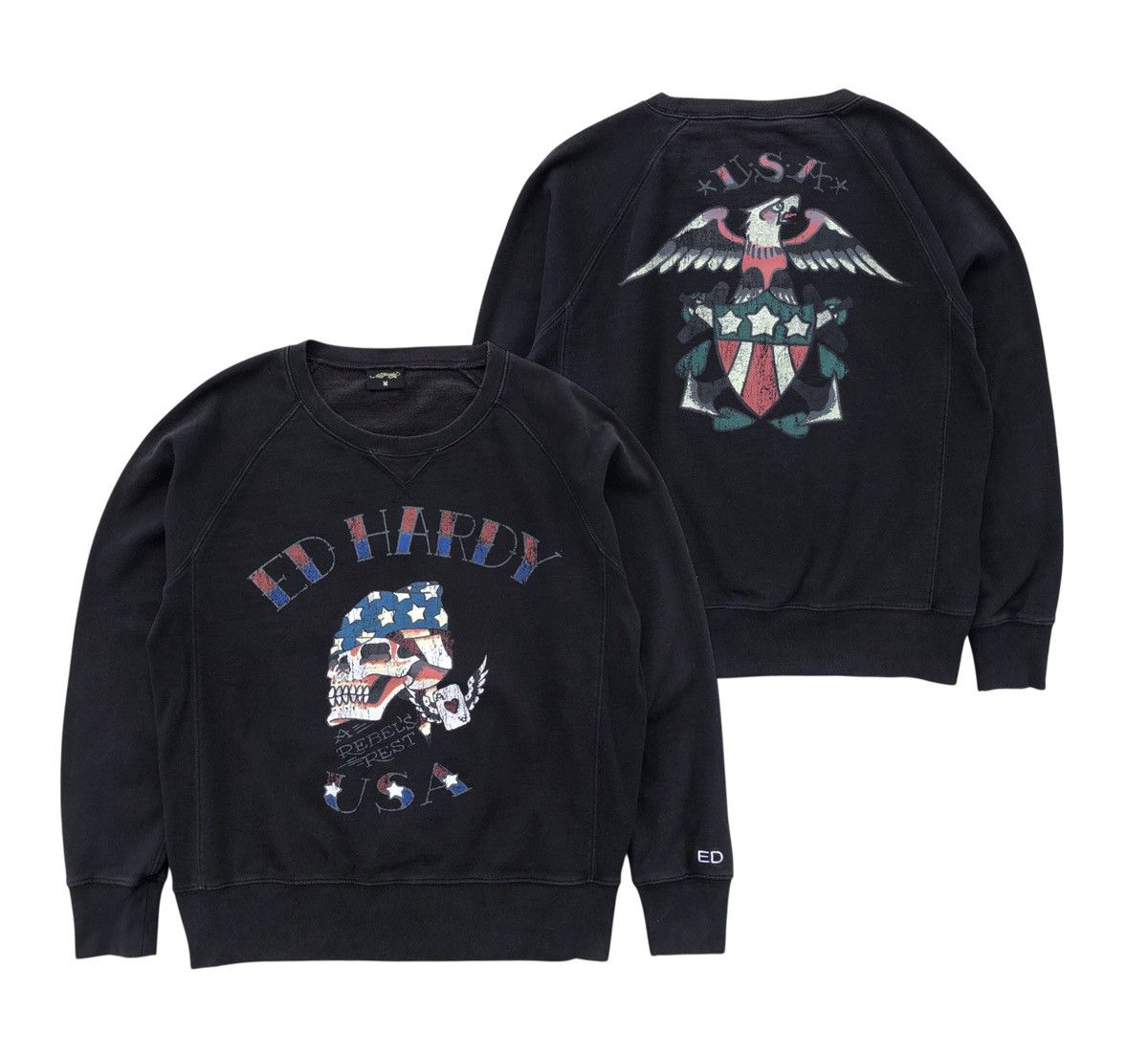 Ed Hardy ED HARDY Black Sweatshirt Size US M / EU 48-50 / 2 - 1 Thumbnail