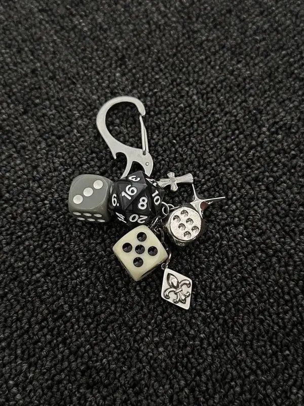 Jewelry Dice string keychain,y2k Keychain Size ONE SIZE - 2 Thumbnail
